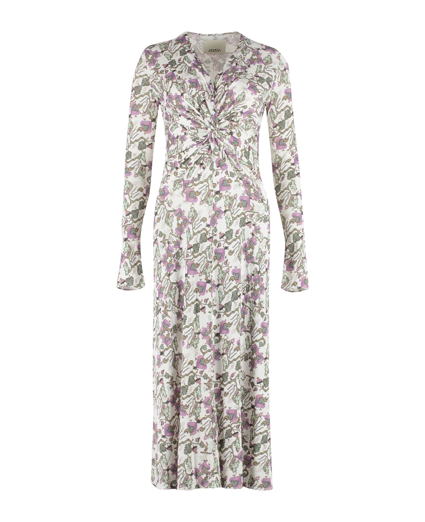 Isabel Marant Janevea Floral Midi Dress - White ワンピース＆ドレス