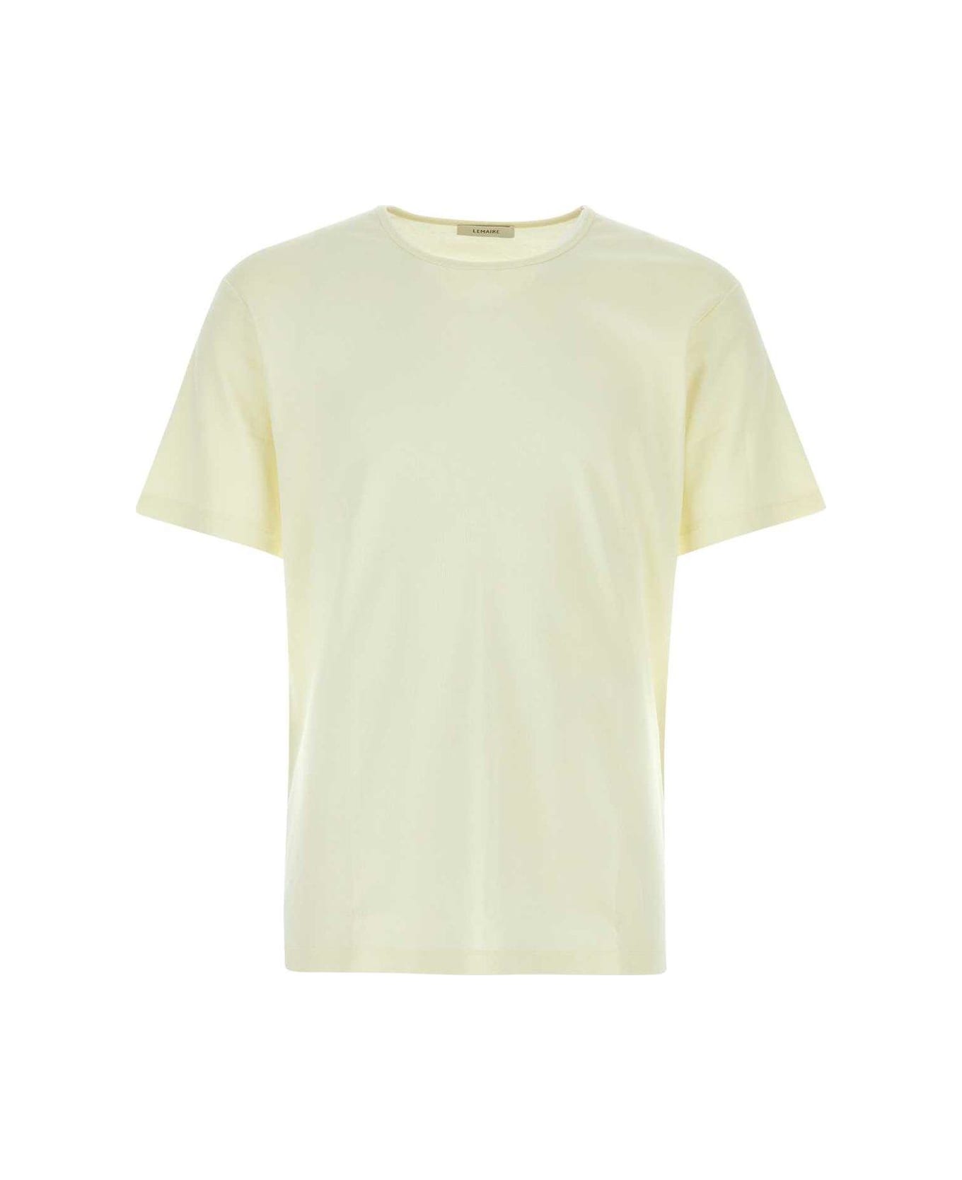 Lemaire Rib U Neck T-shirt - Lemon Glaze