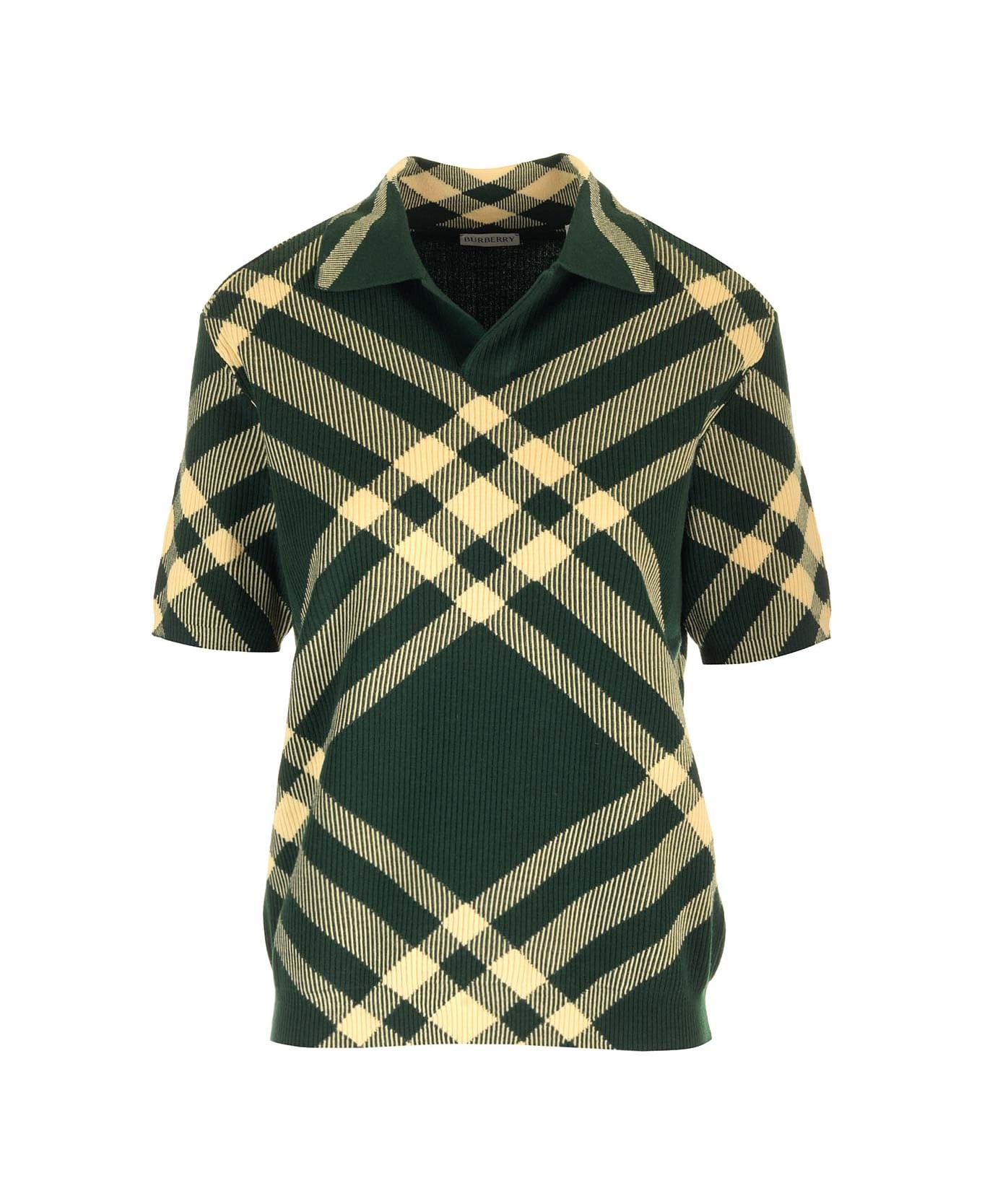 Burberry 'daffoil' Polo Shirt - Verde