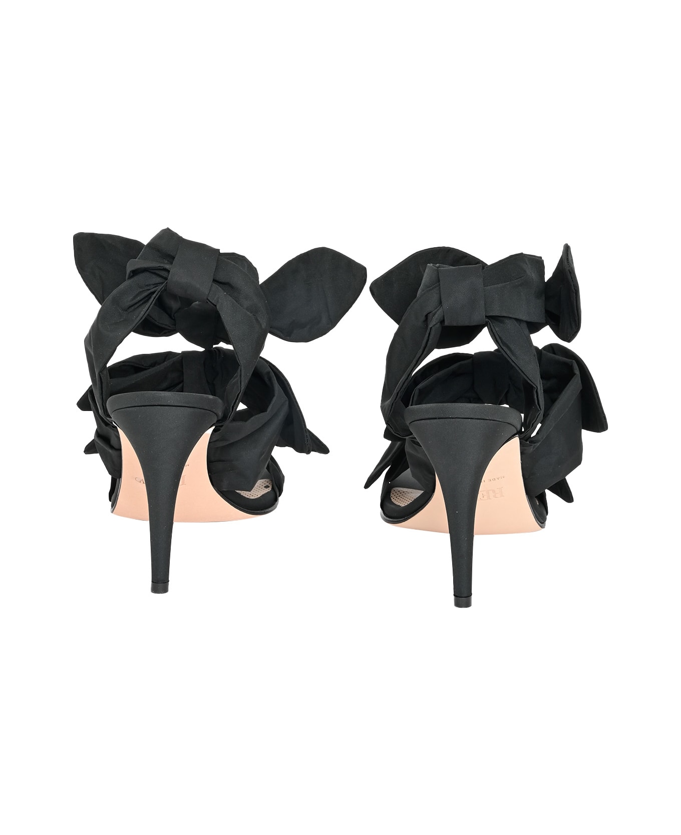 RED Valentino Bow Sandals - BLACK