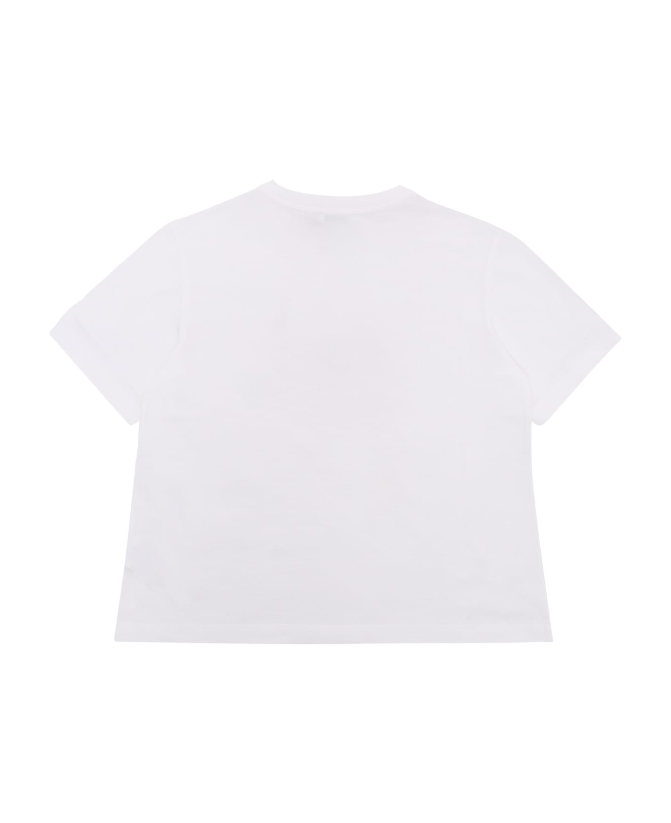Dolce & Gabbana Whit T-shirt With Logo - WHITE