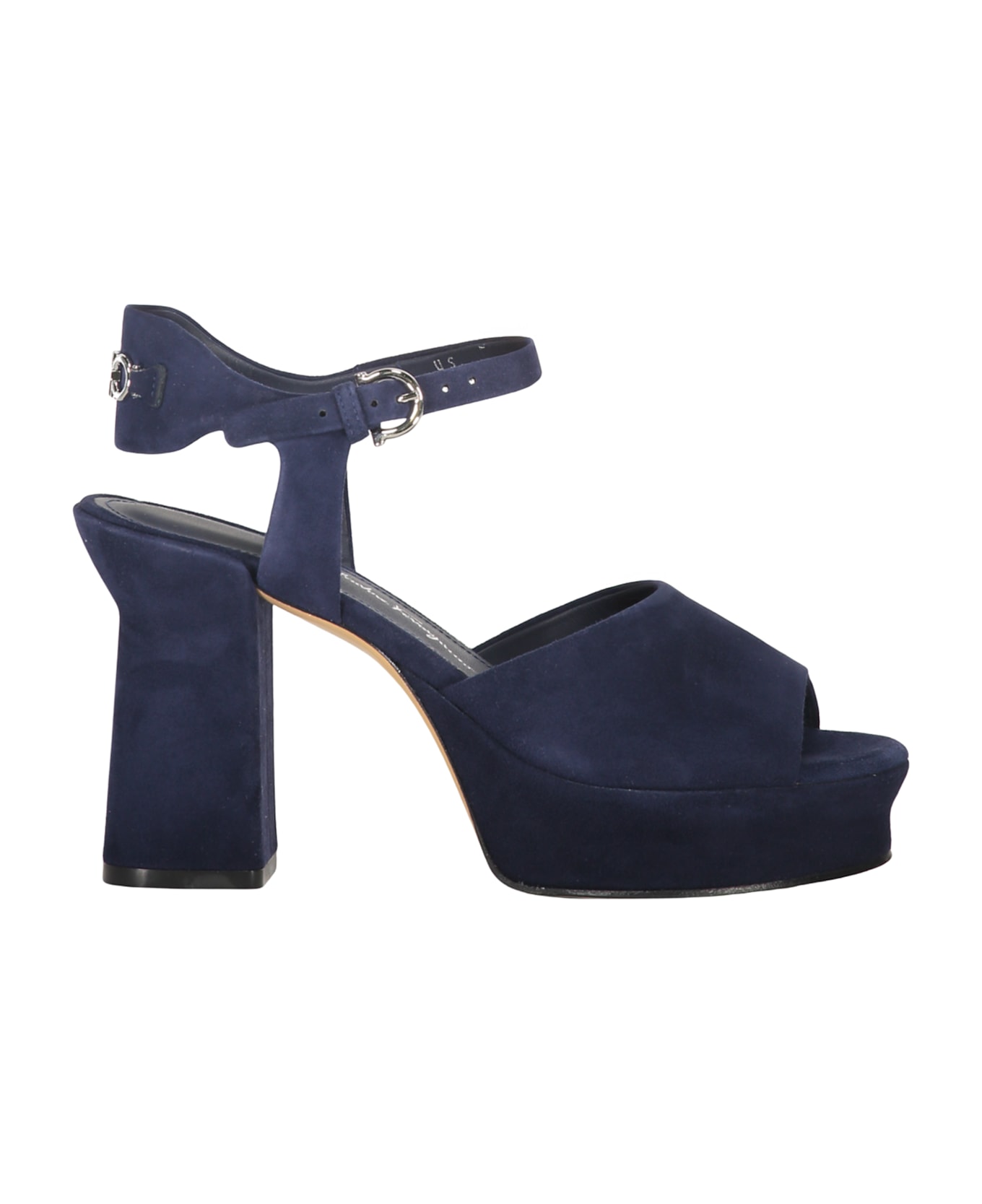 Ferragamo Suede Sandals - blue