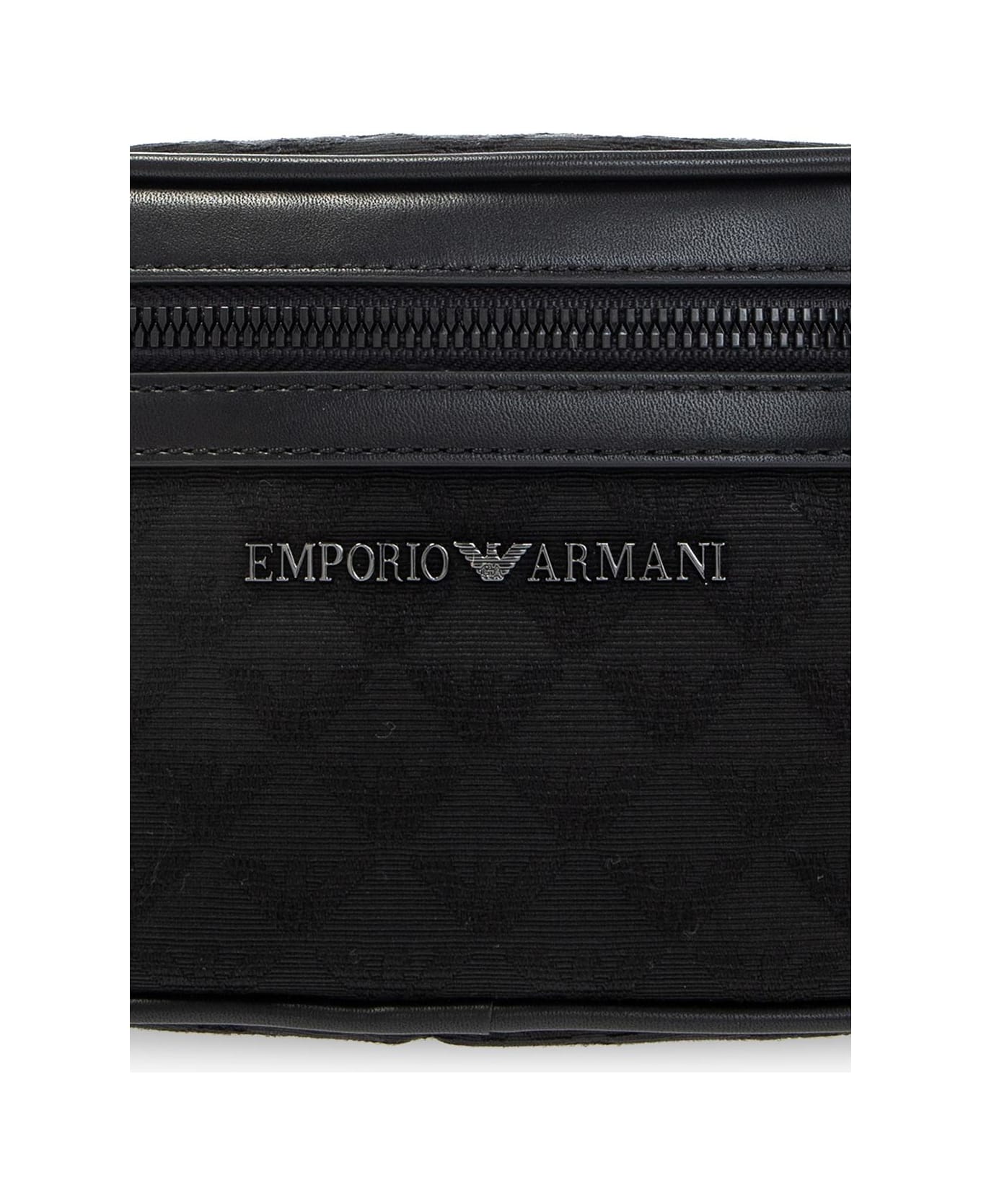 Emporio Armani Belt Bag With Logo - Black/Black/Black ベルトバッグ