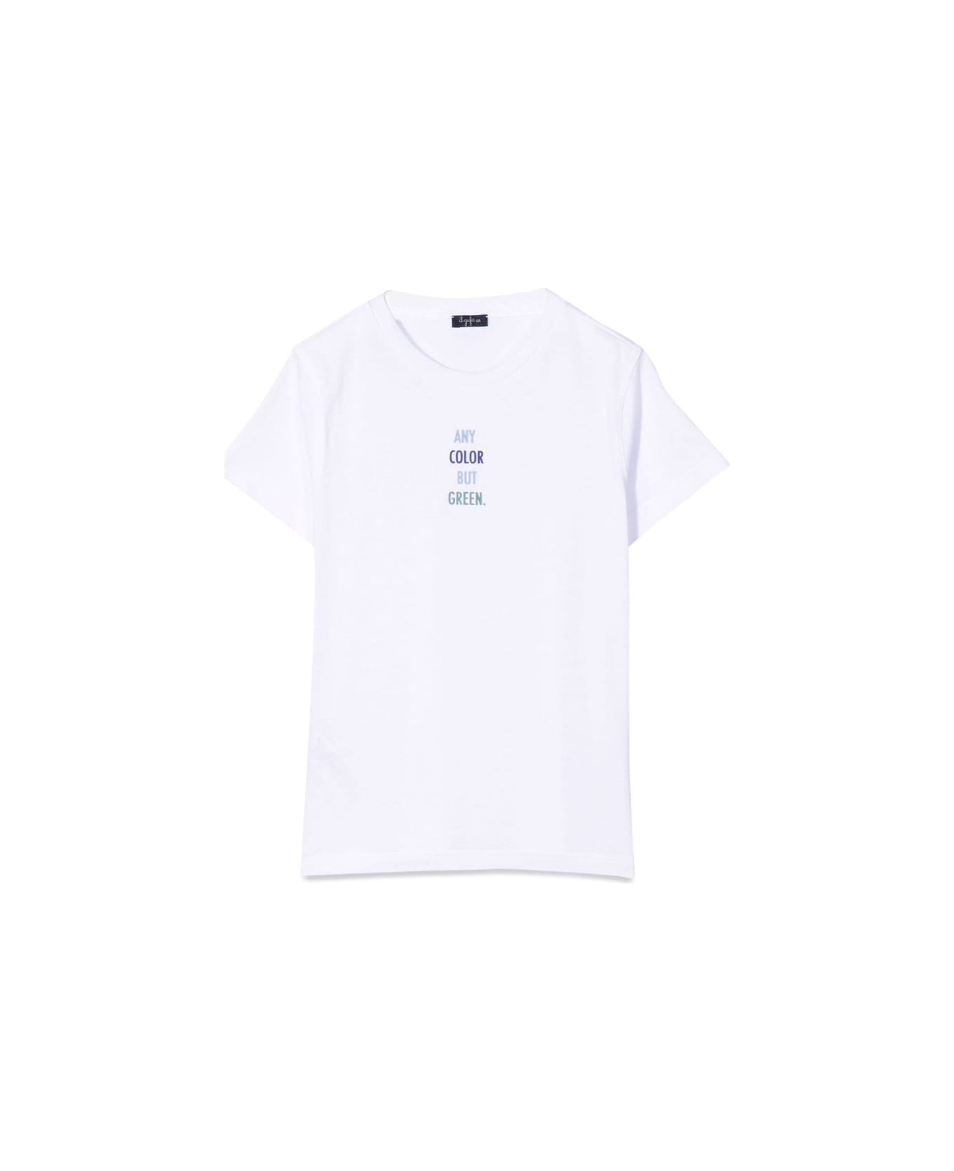 Il Gufo T-shirt M/short Blue/white - BLUE