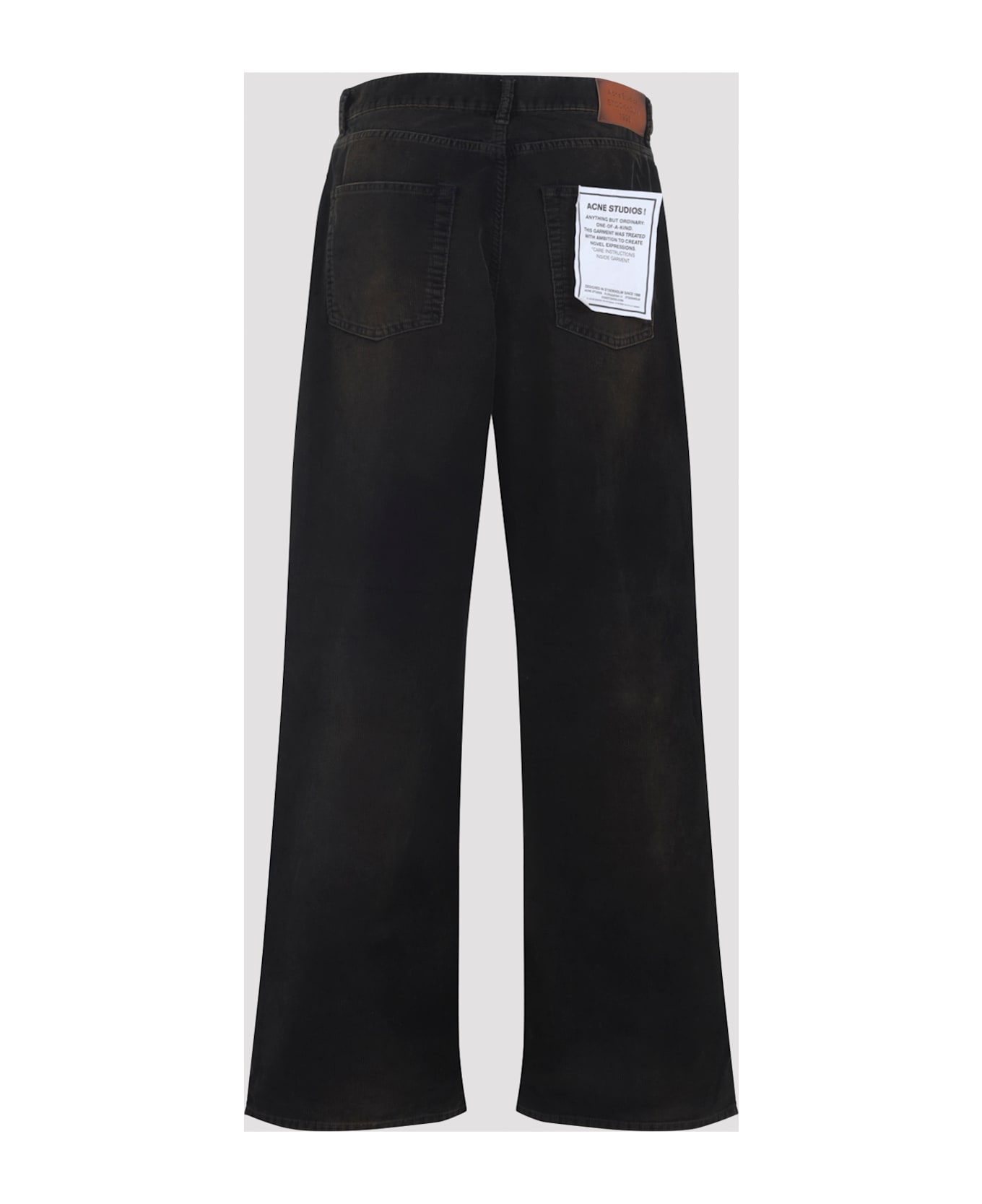 Acne Studios Cotton Pants - Black