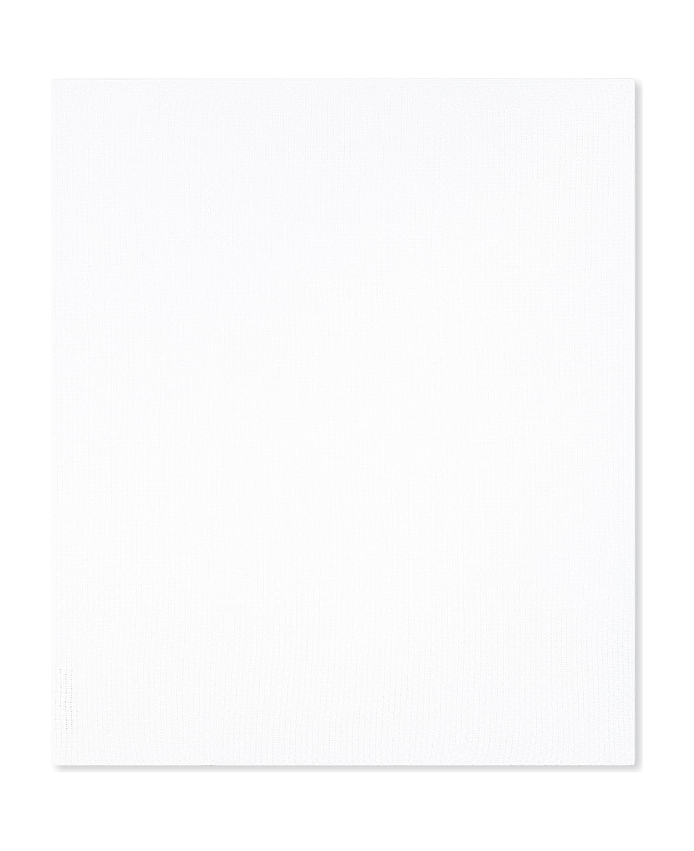 Little Bear White Blanket For Babykids - White