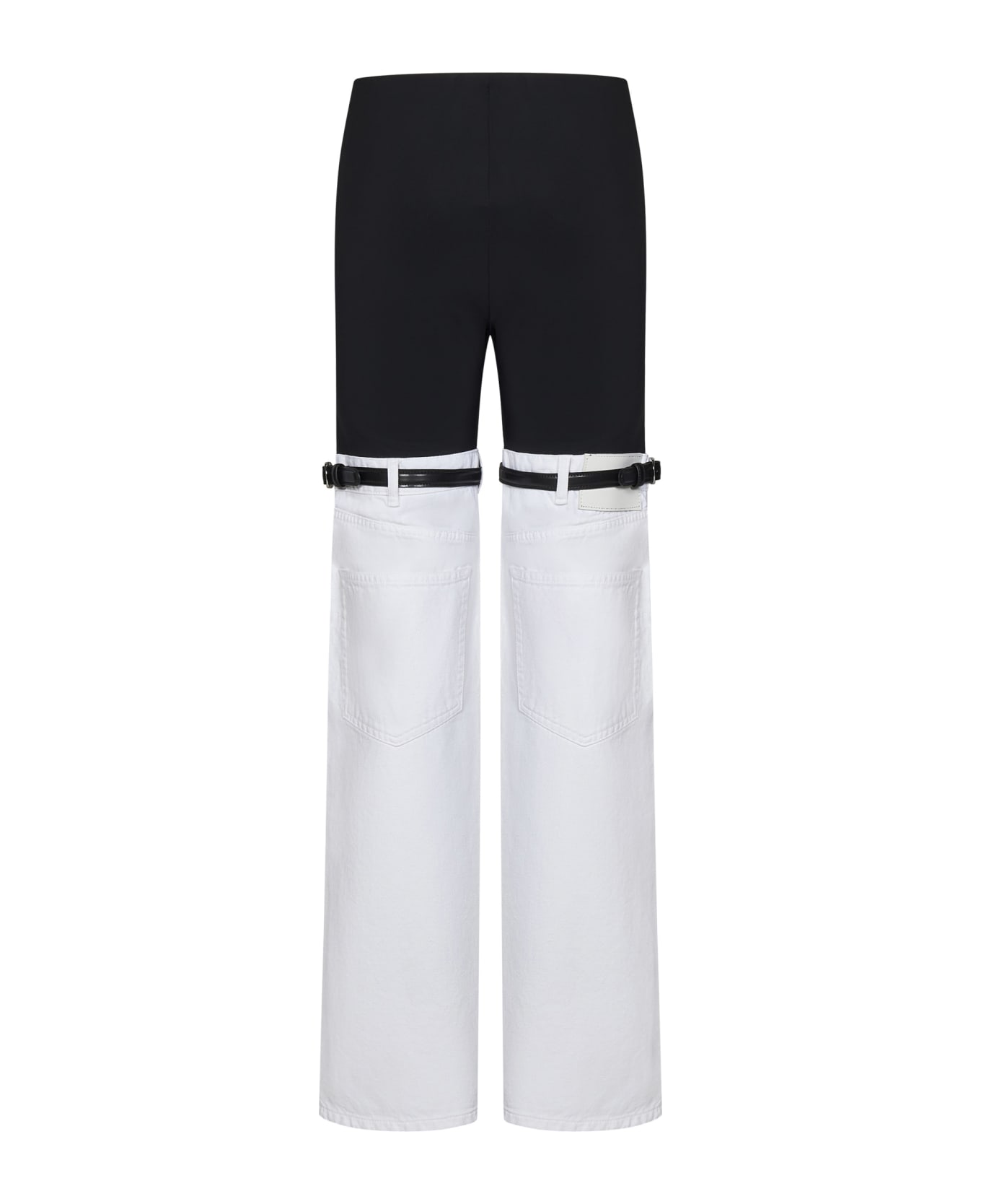 Coperni Hybrid Trousers - BLACK/WHITE ボトムス
