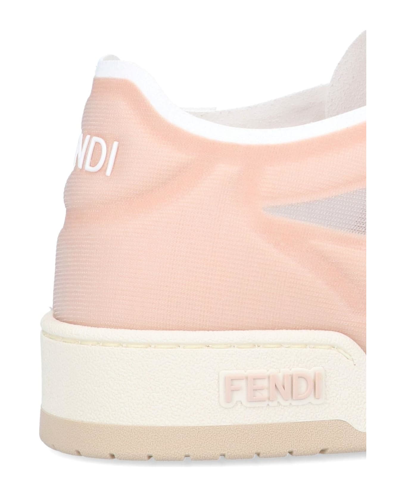 Fendi 'match' Low-top Sneakers - Rosa