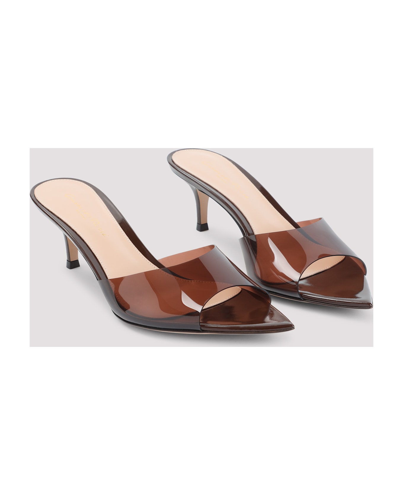 Gianvito Rossi Elle 55 Mules - Brob Brown Brown