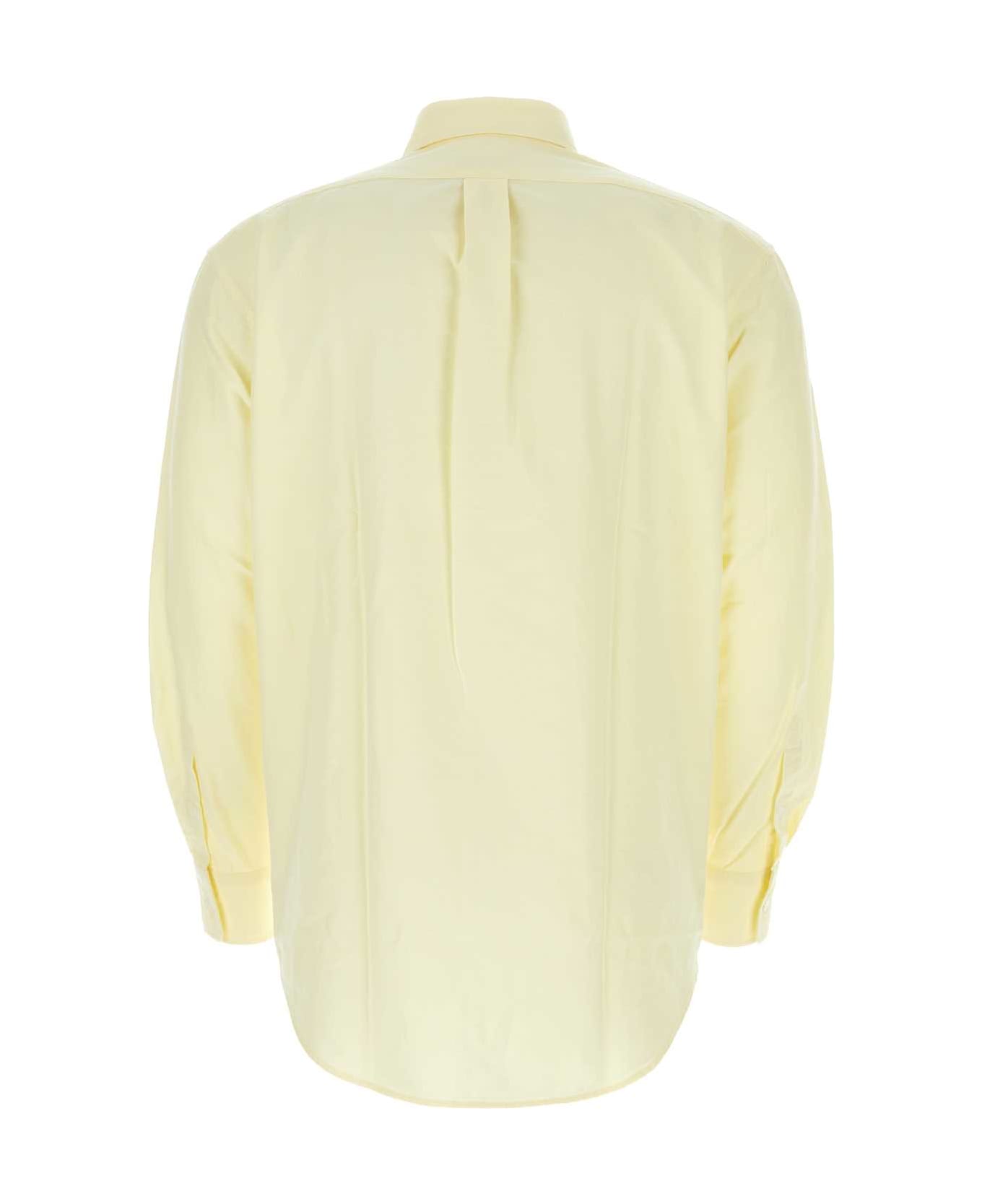 Maison Kitsuné Pastel Yellow Oxford Shirt - CHAMOMILE