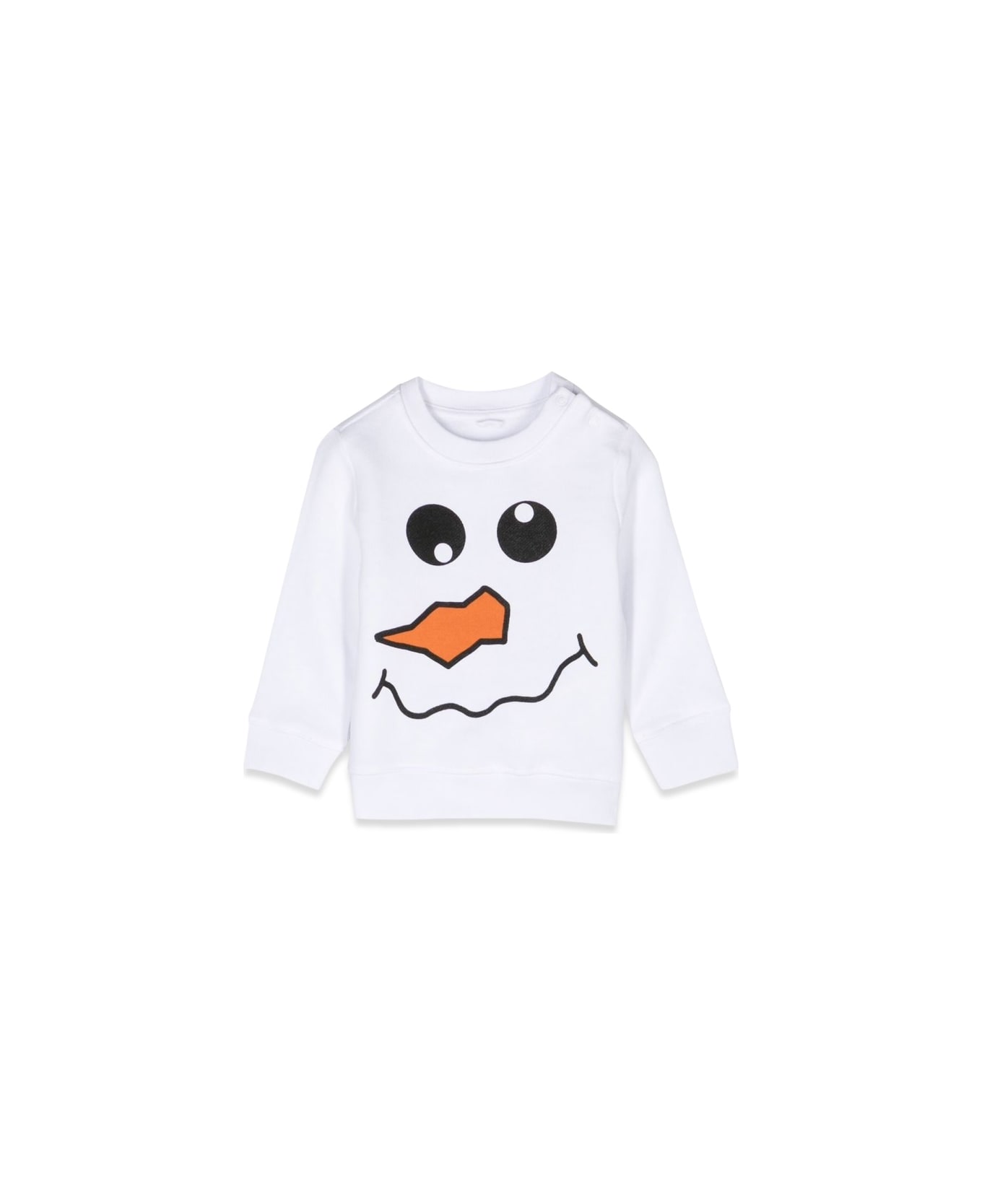 Stella McCartney Kids Snowman Crewneck Sweatshirt - WHITE