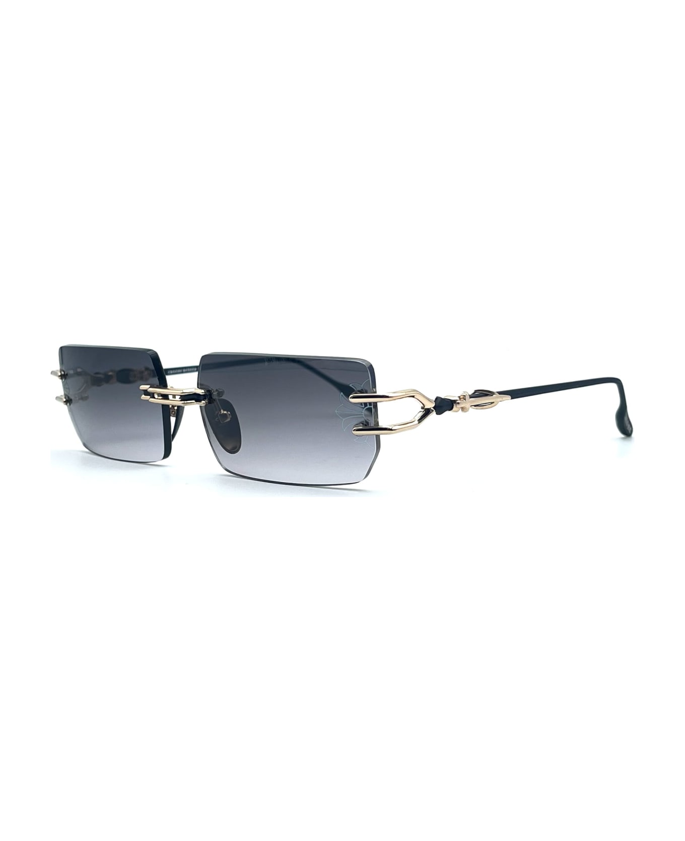 Chrome Hearts Lordie - Gold Plated / Matte Black Sunglasses - Black/gold