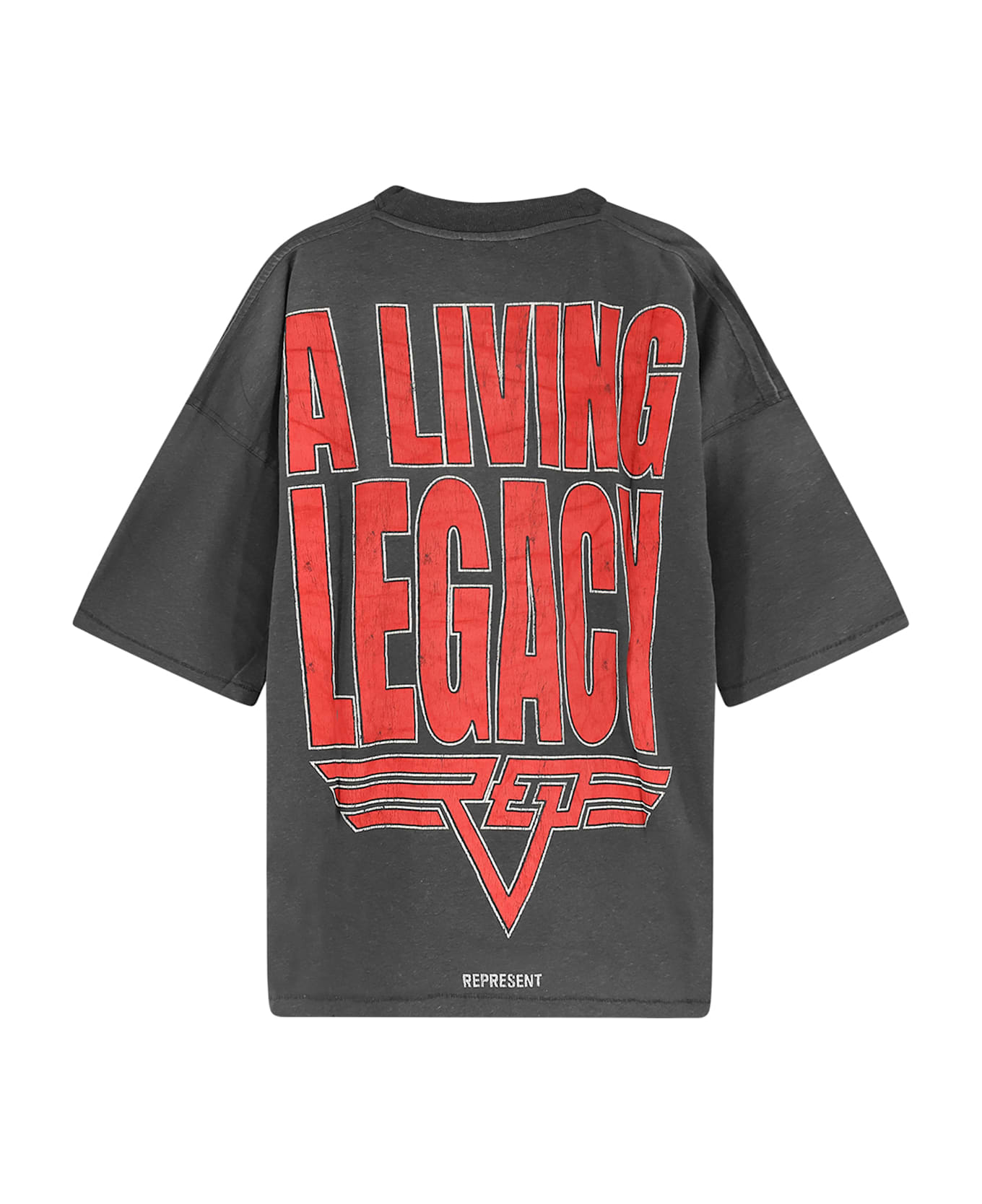 REPRESENT Living Legacy Reversible Organic Cotton And Hemp T-shirt - SUN FADE GREY