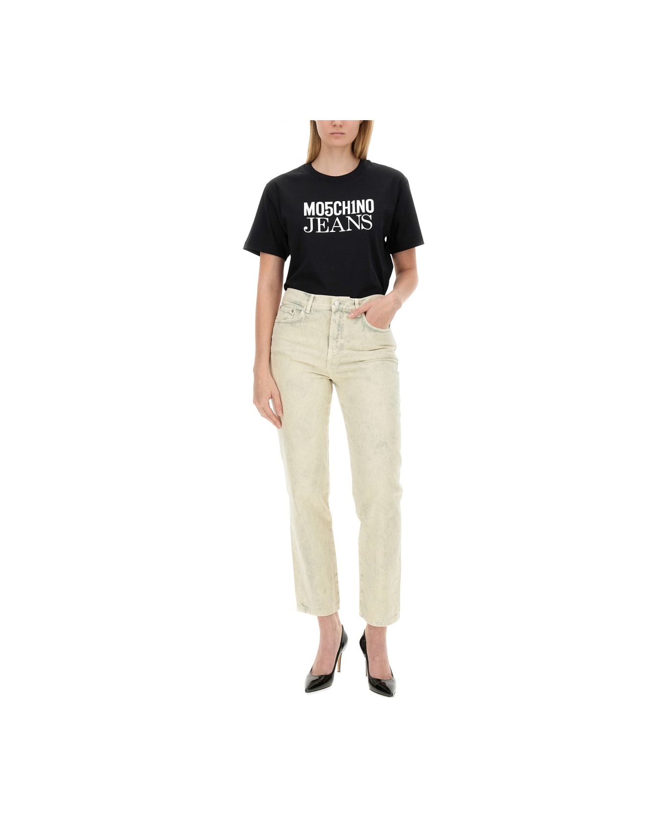 M05CH1N0 Jeans Cropped Jeans - DENIM