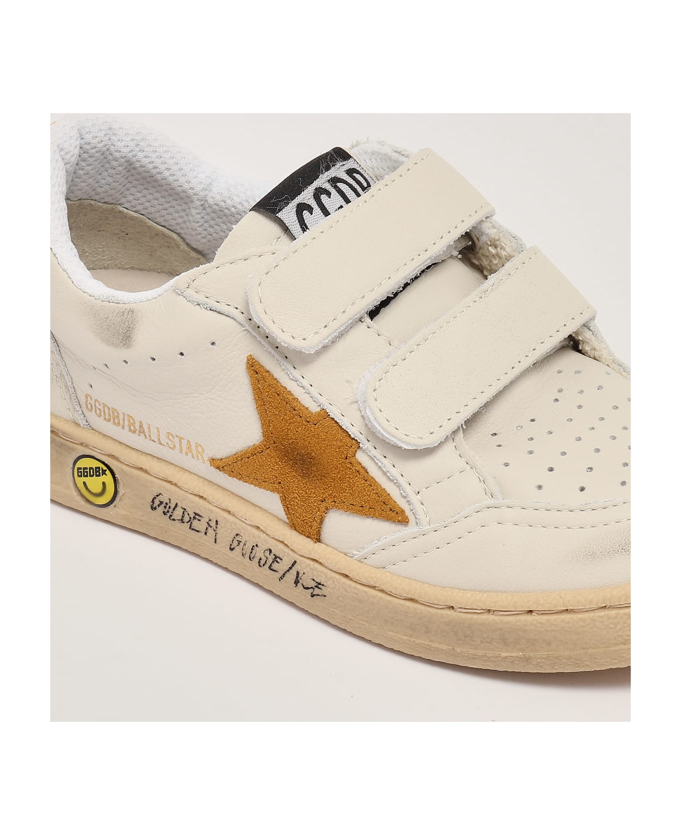 Golden Goose Ballstar Sneaker - BIANCO-OCRA