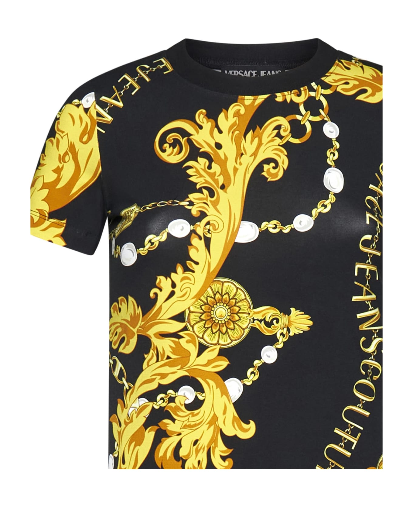 Versace Jeans Couture Chain Couture T-shirt - Black/gold