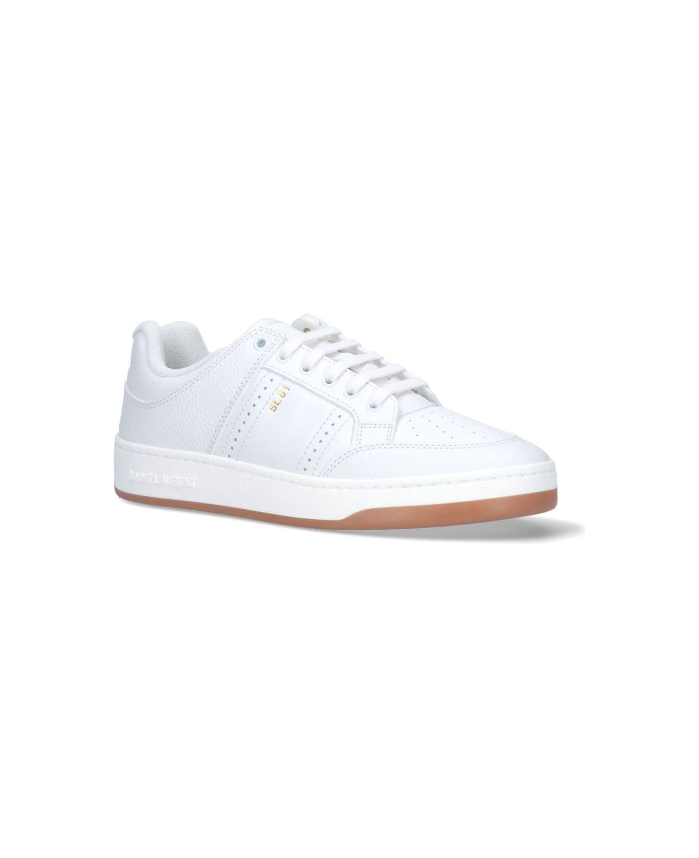Saint Laurent 'sl 61' Low Top Sneakers - White