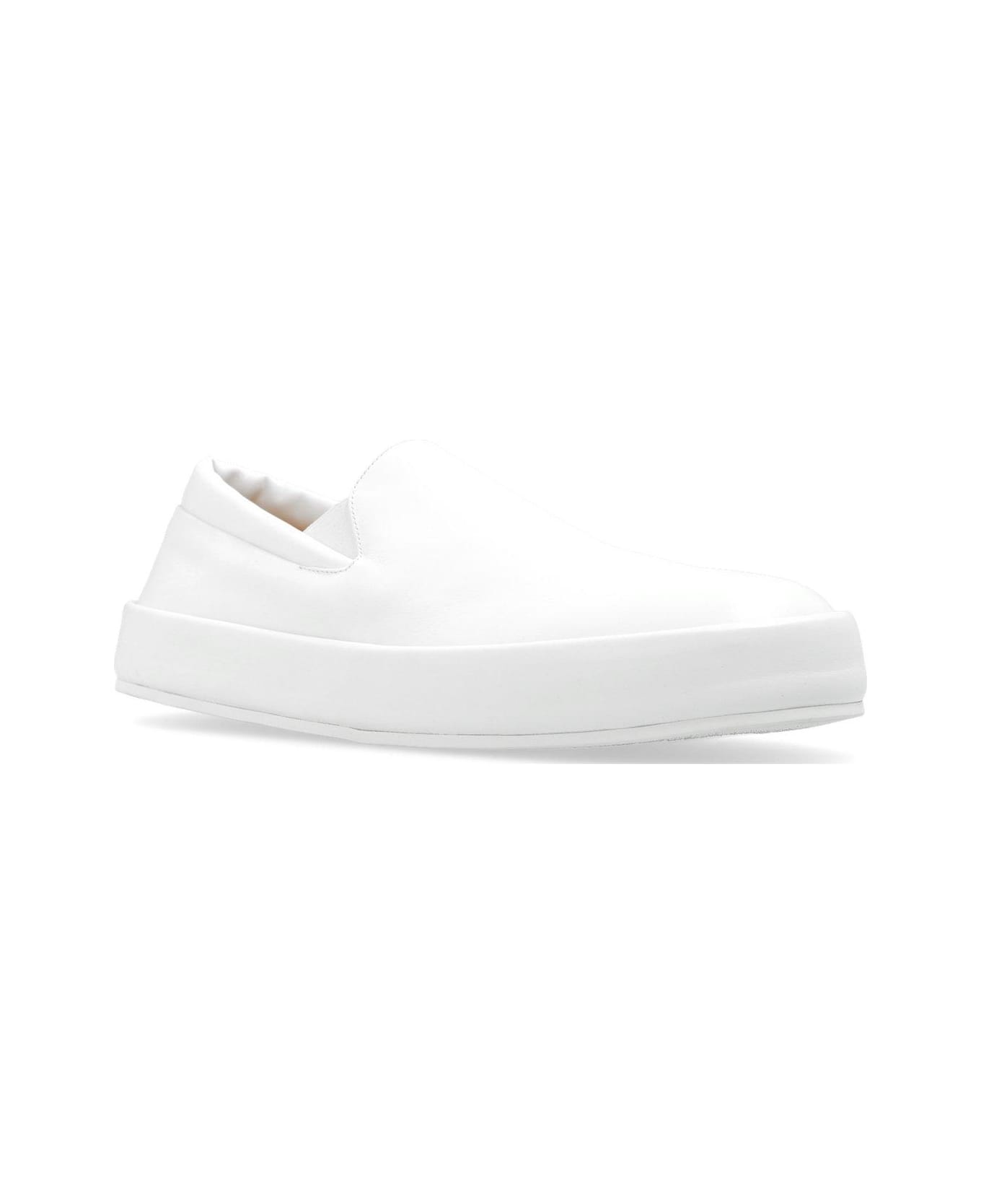 Marsell Round-toe Slip-on Sneakers - White スニーカー