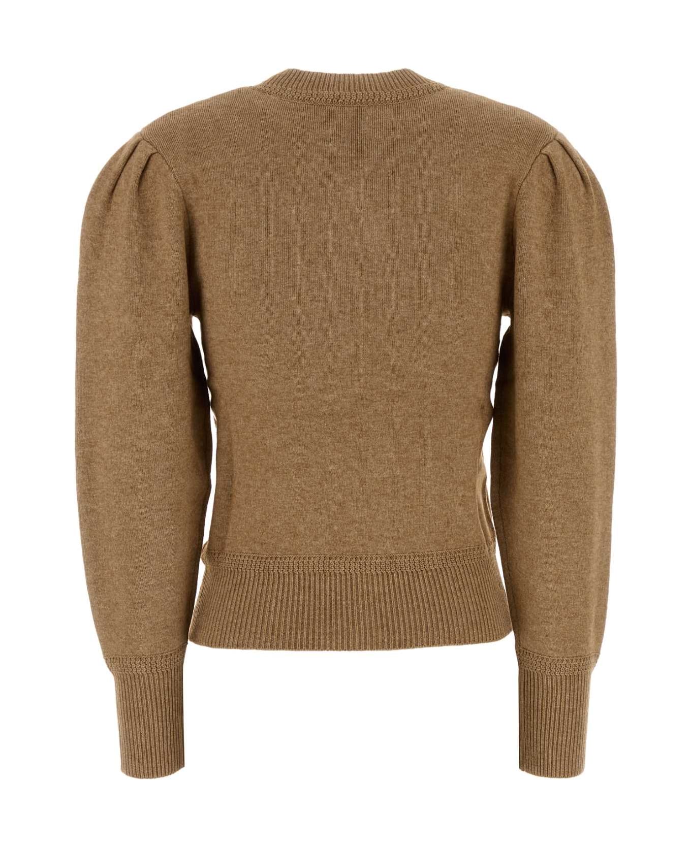 Marant Étoile Camel Stretch Cotton Blend Kelaya Sweater - CAMEL