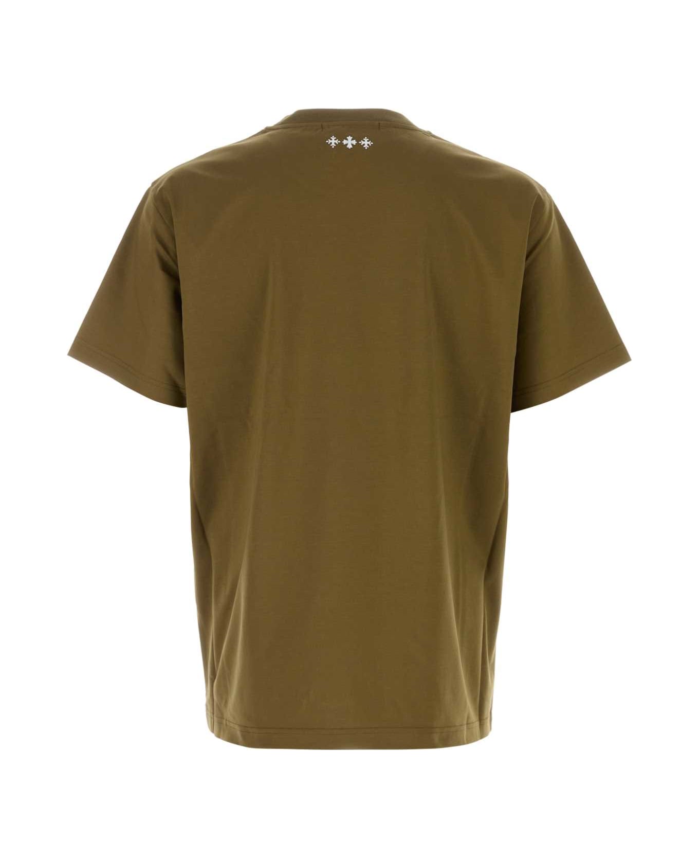 TATRAS Army Green Cotton T-shirt - KHAKI