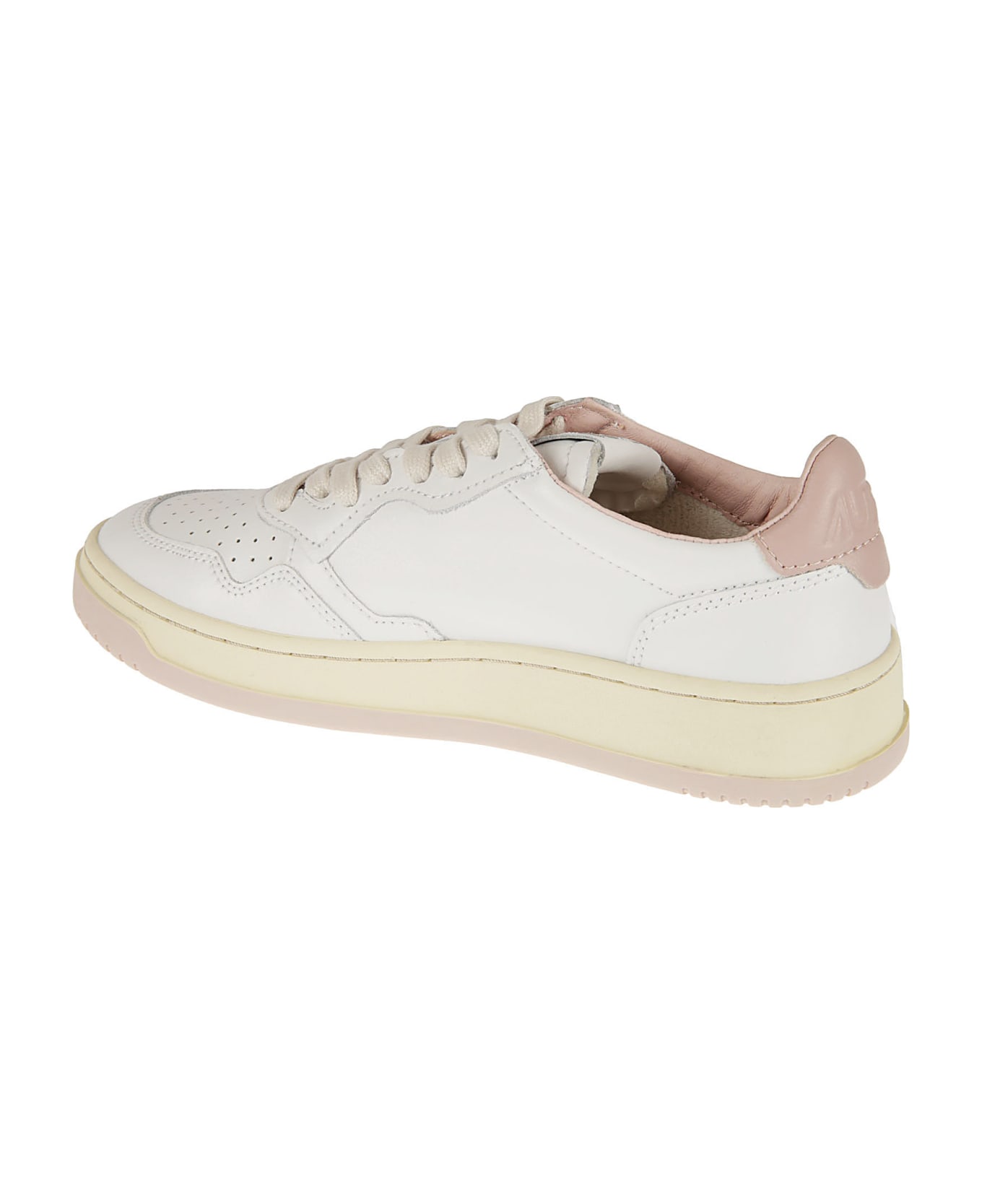 Autry Logo Patched Sneakers - White