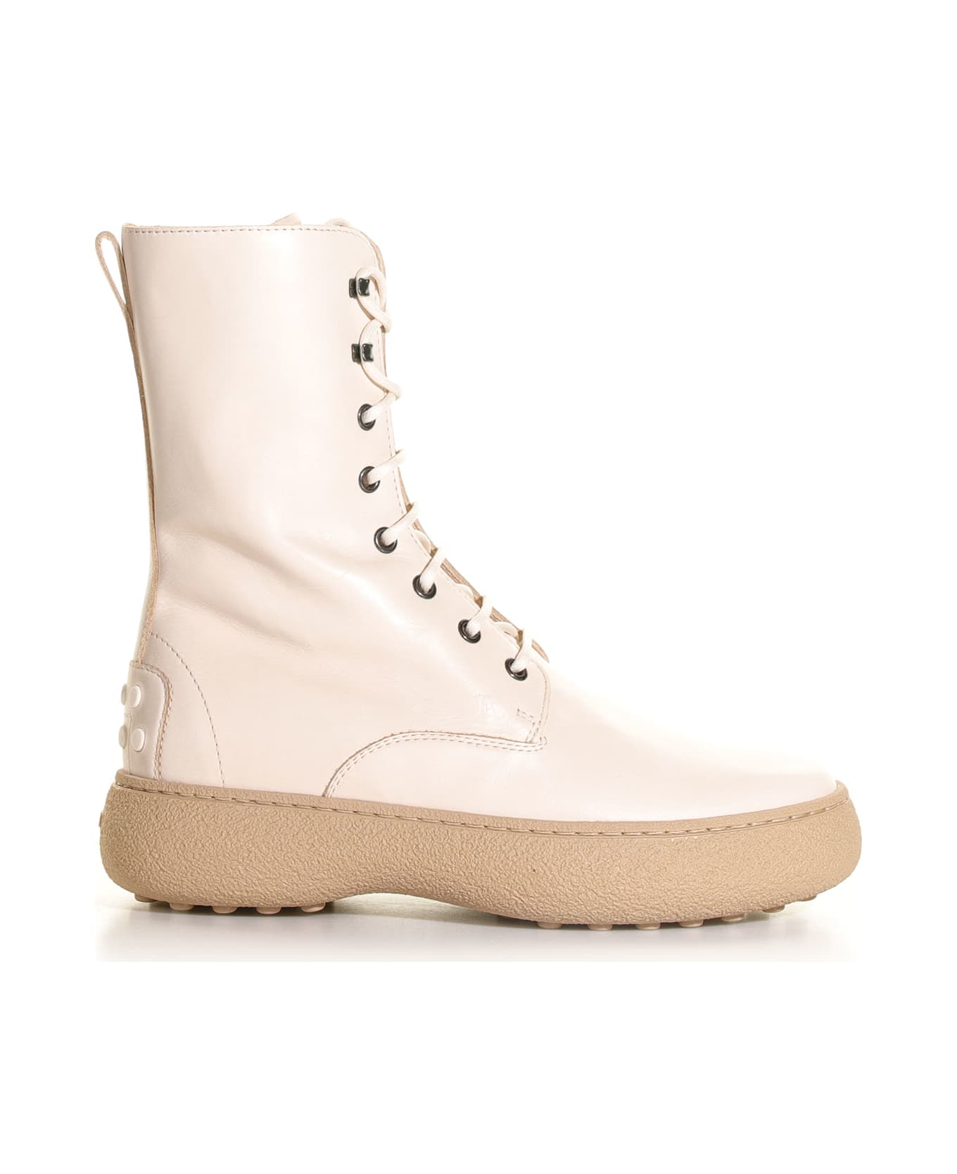 Tod's Winter Gommini Ankle Boots - CREMA