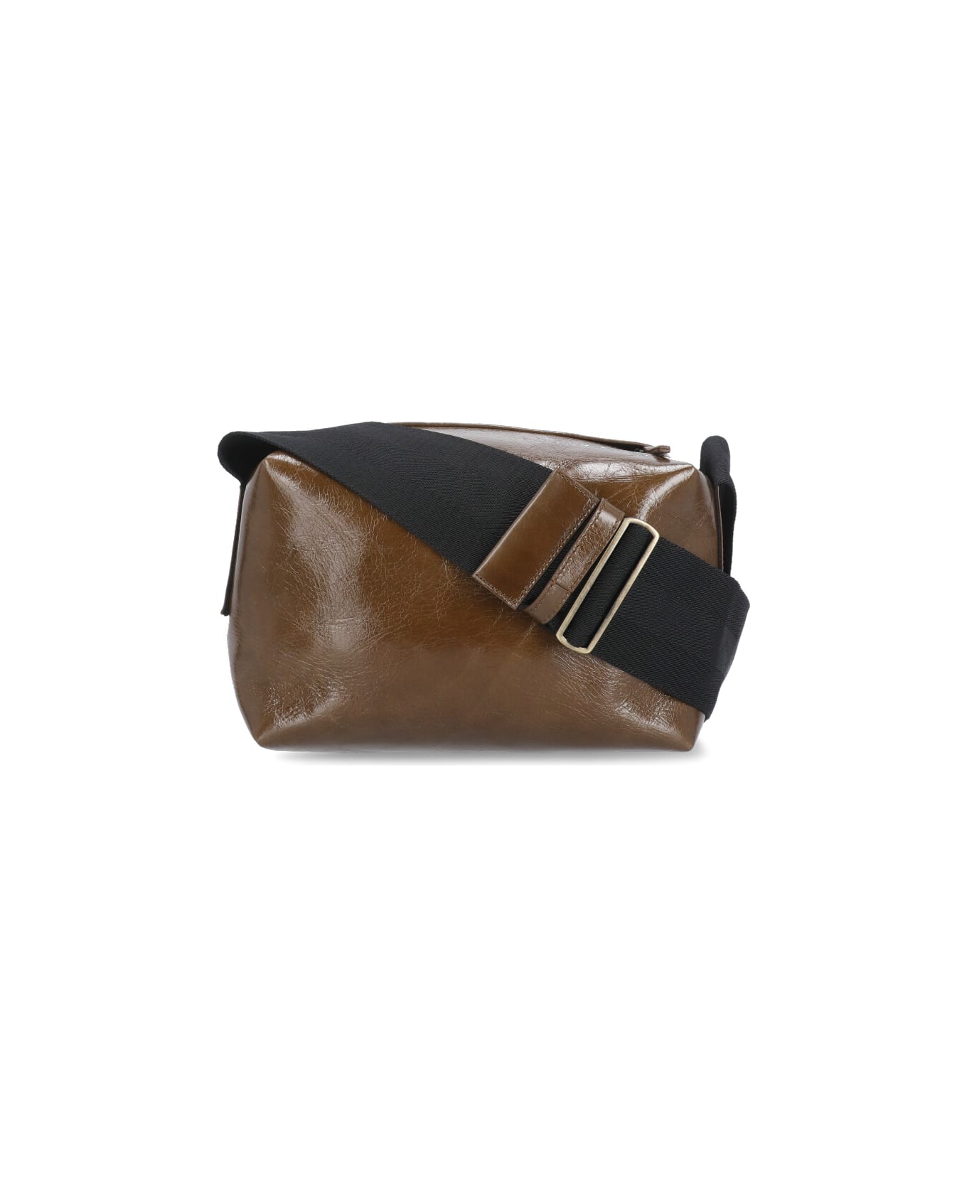 Uma Wang Leather Shoulder Bag - Brown