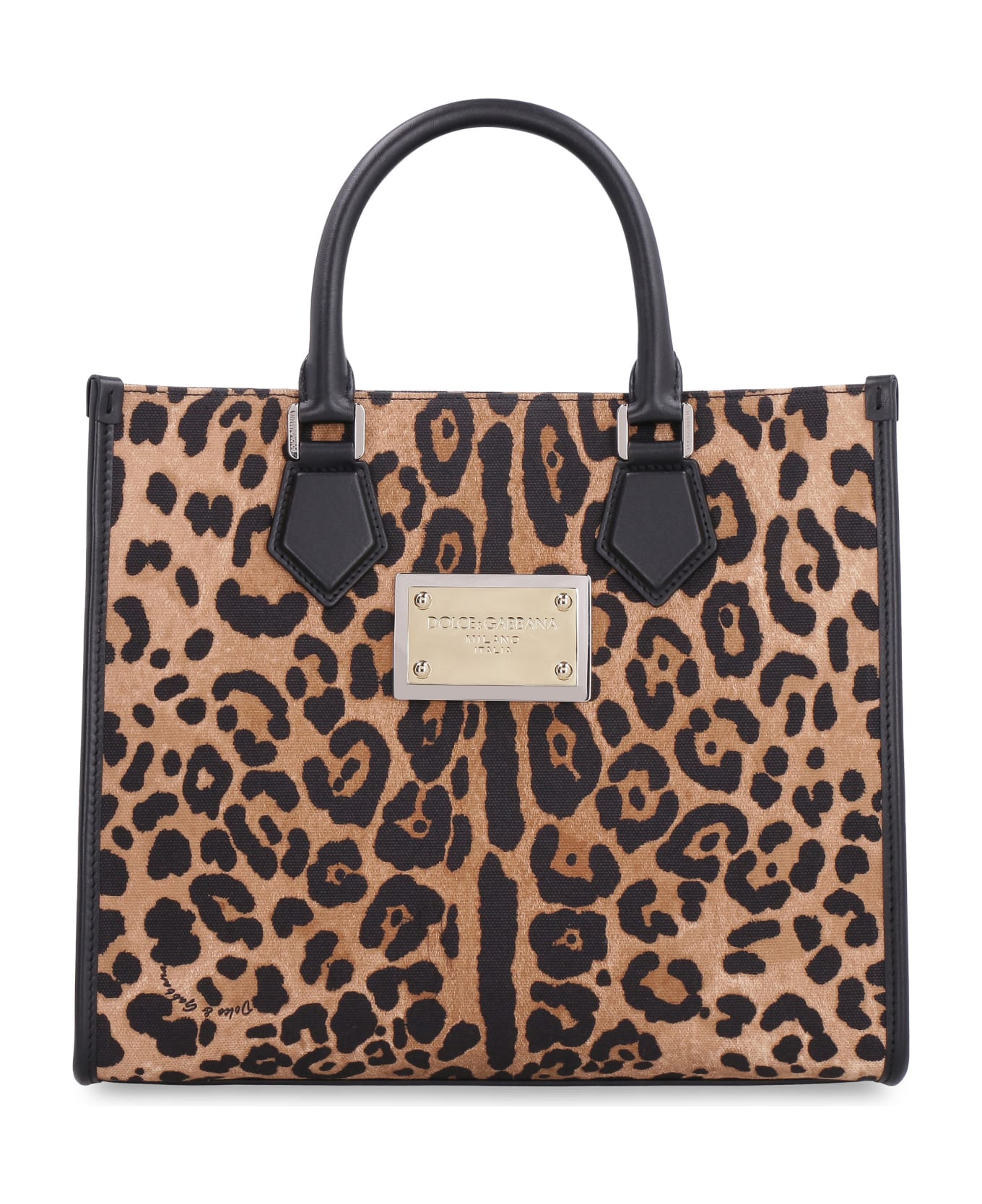 Dolce & Gabbana Canvas Tote Bag - Animalier