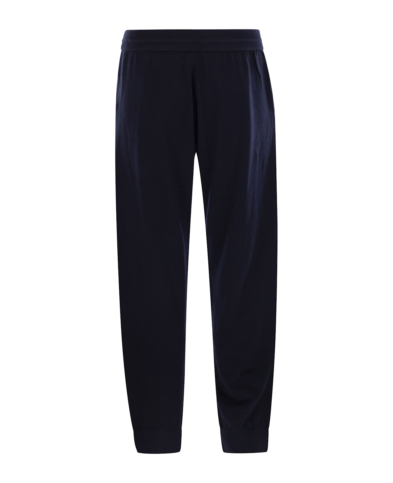 MC2 Saint Barth Merino Wool Knitted Trousers - Blue