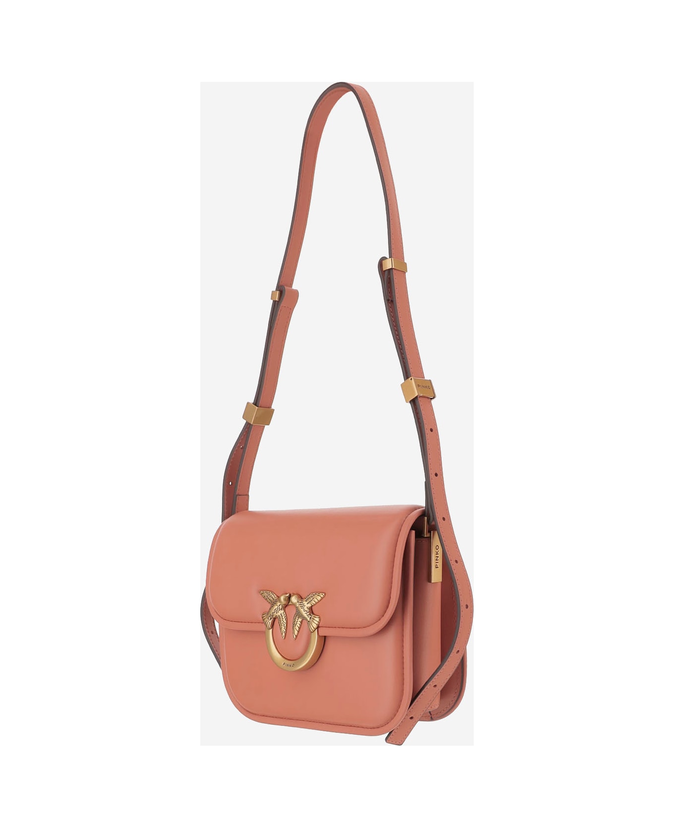 Pinko Love Box Shoulder Bag - Marrone chiaro