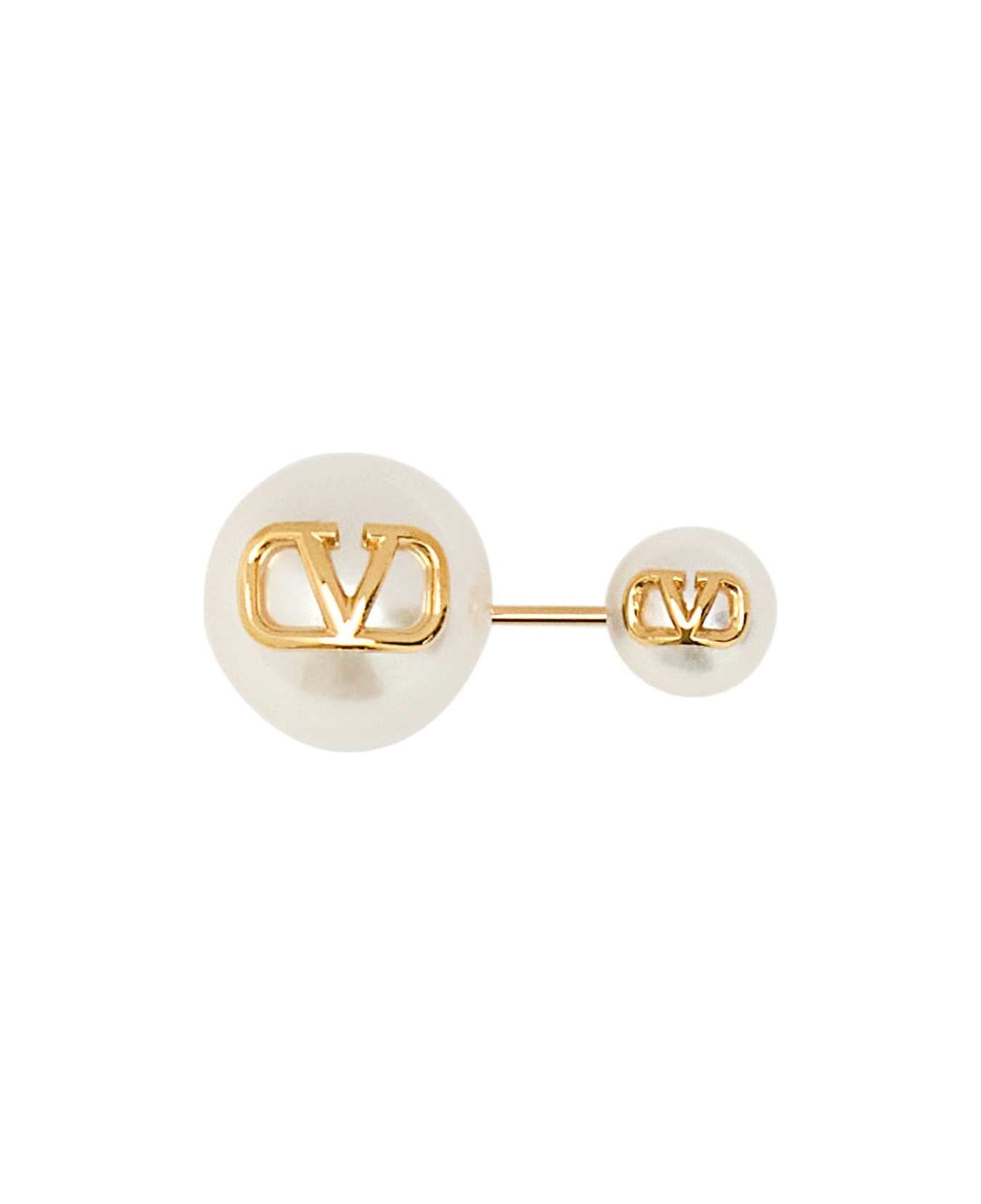 Valentino Garavani Ivory Pearls Brooch - ORO18CREAM