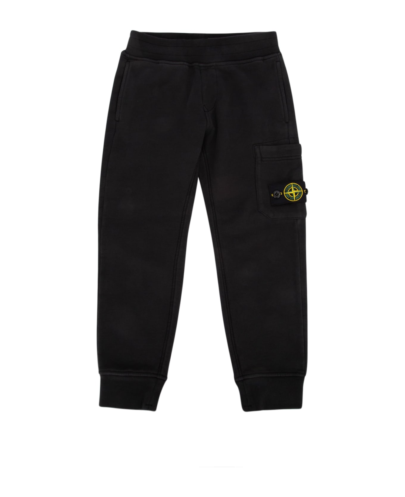 Stone Island Junior Felpa Pantalone - BLACK
