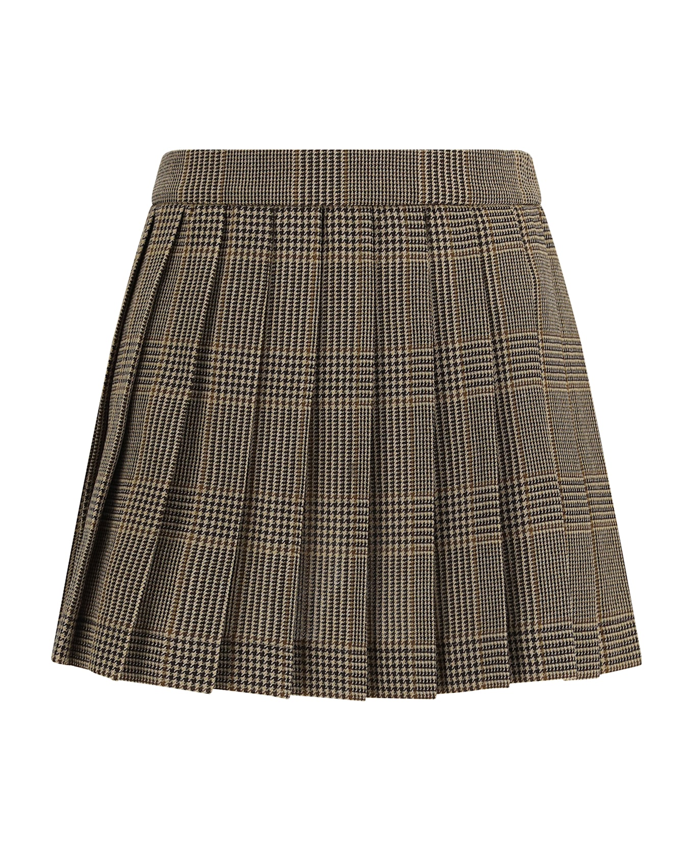 Golden Goose Miniskirt With Prince Of Wales Motif