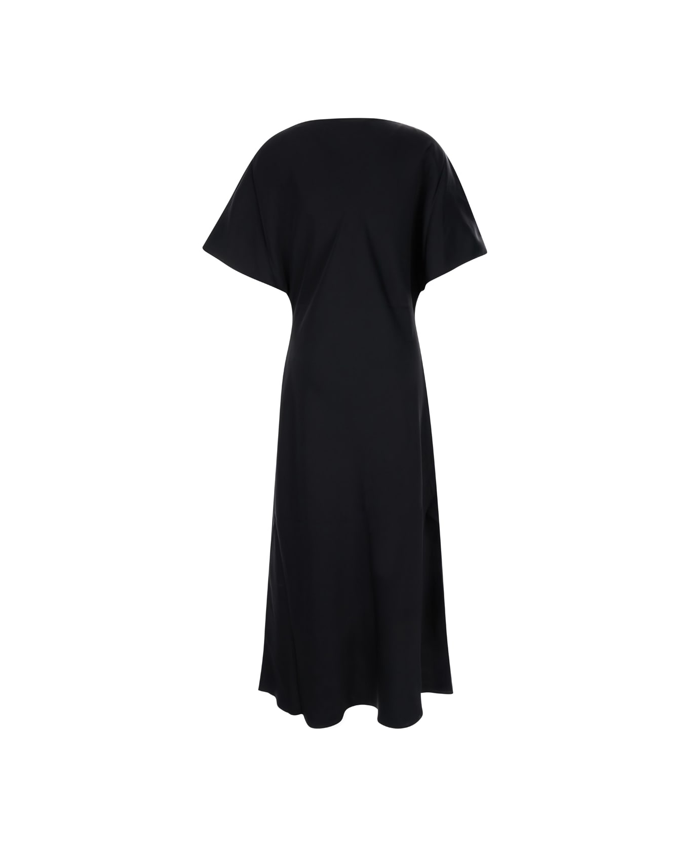 Róhe Fluid Satin Dress - Black