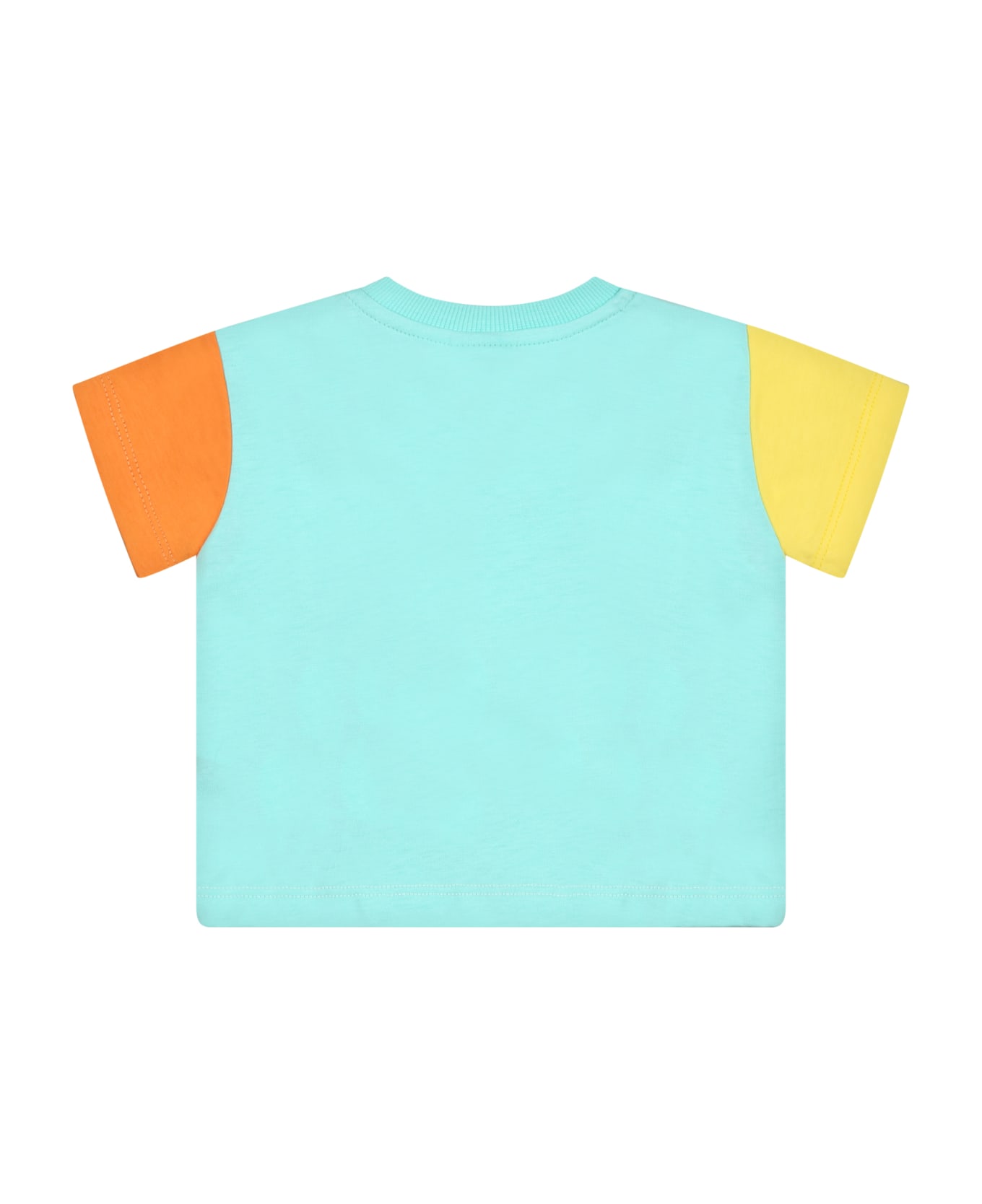 GCDS Mini Multicolor T-shirt For Babies With Print And Logo - Multicolor