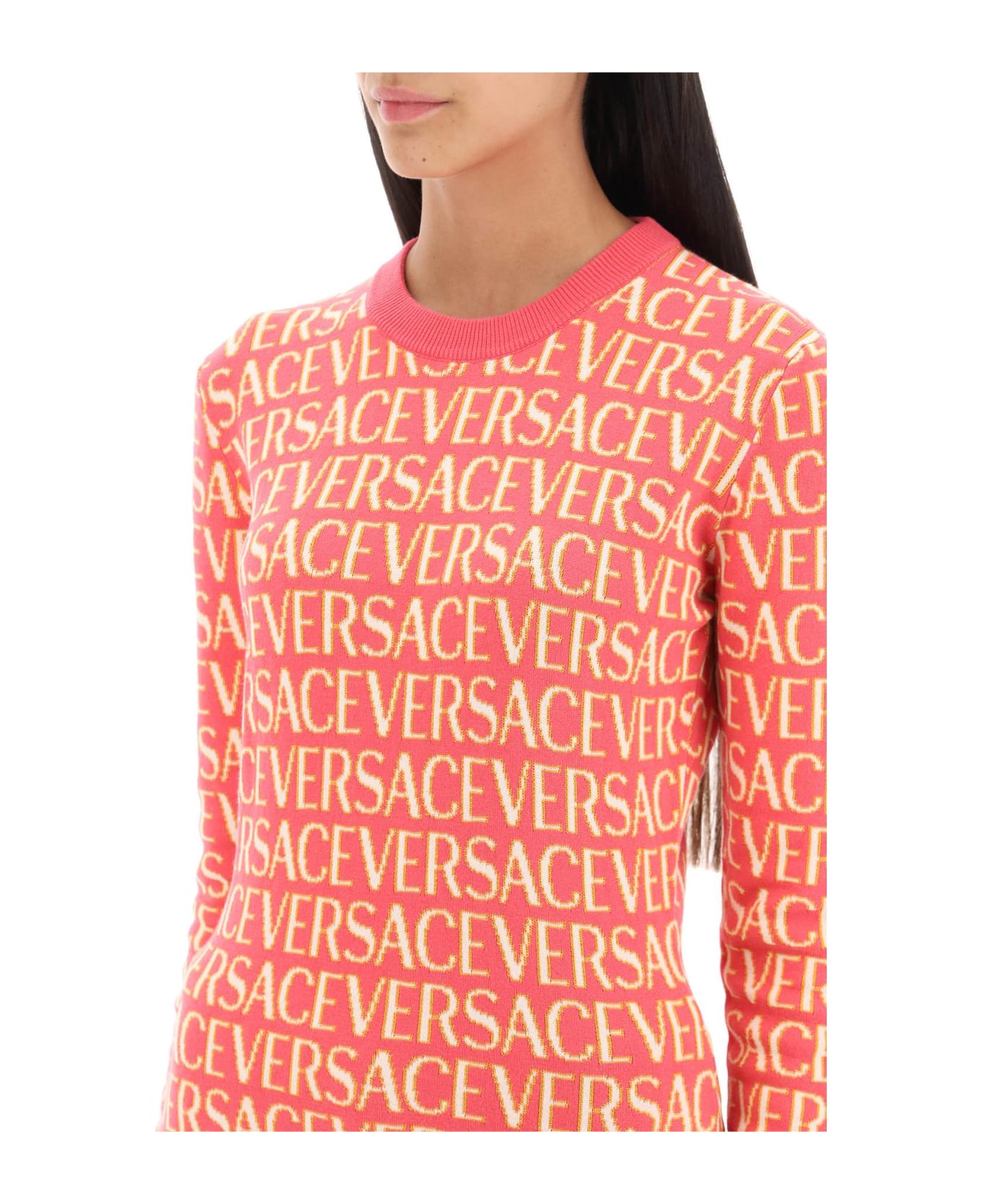 Versace Dua Lipa X Versace Sweater - Fuxia+rosa ニットウェア