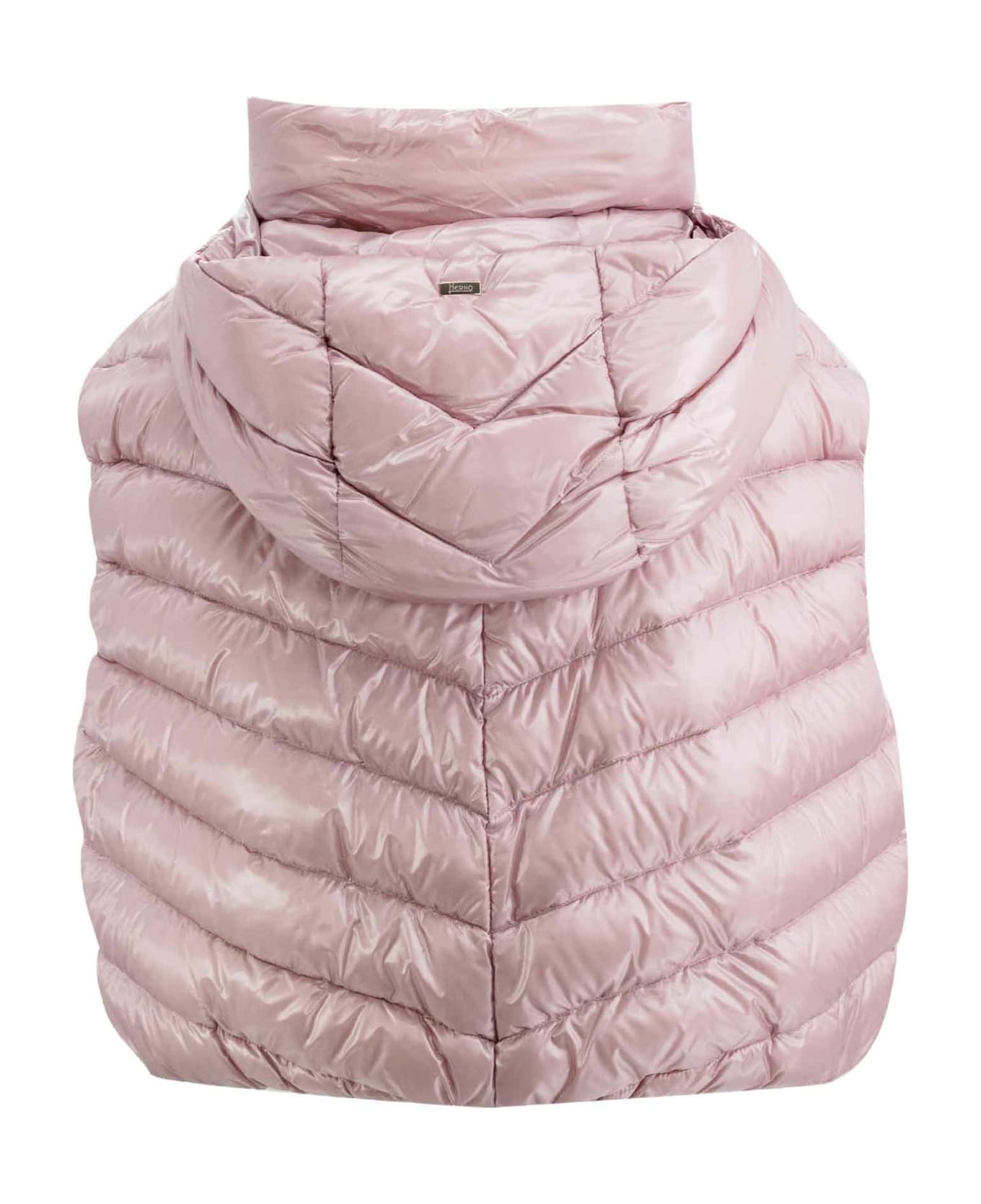 Herno Vest Made In 
s Iconic Ultralight Nylon - Illac