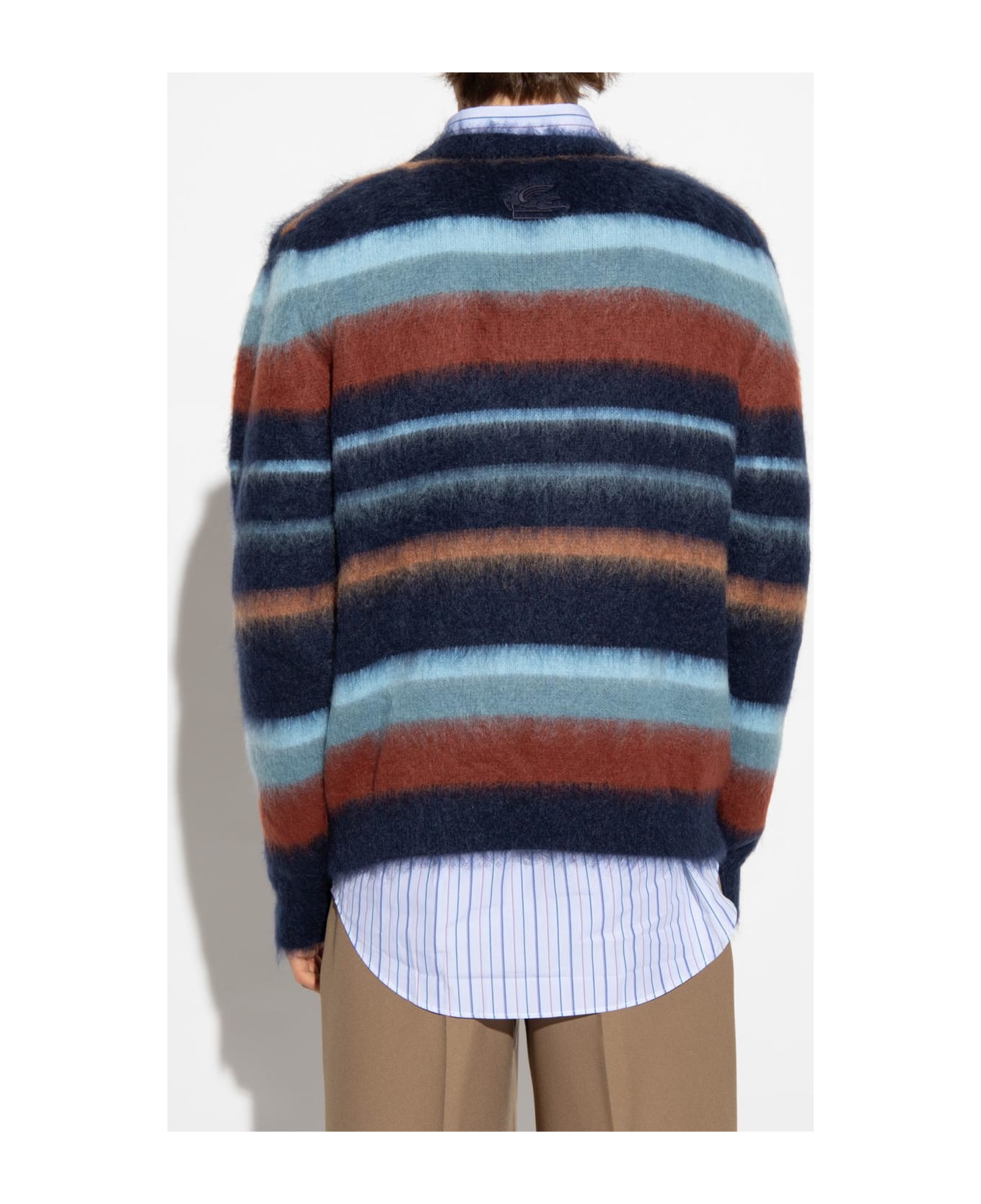 Etro Striped Sweater - Blue ニットウェア