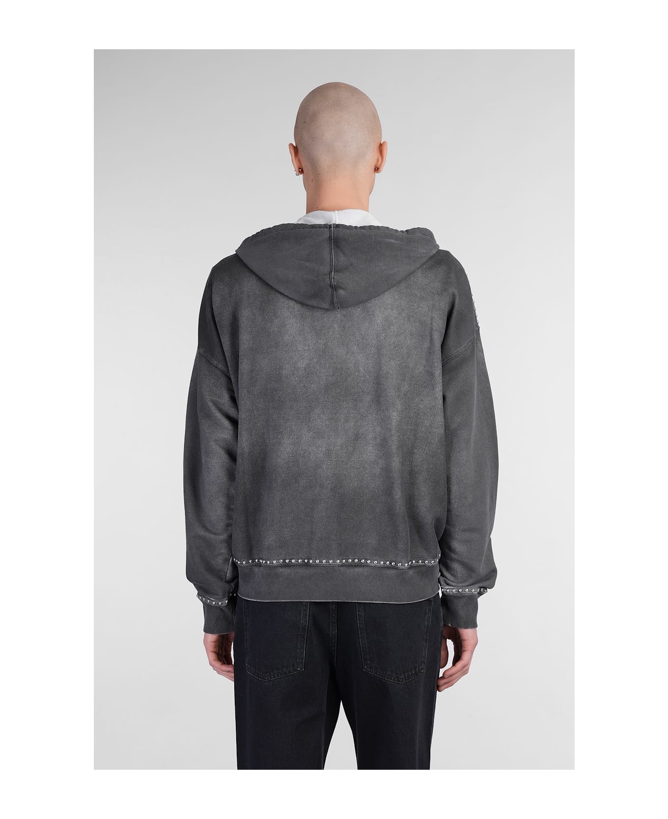 Golden Goose Sweatshirt In Grey Cotton - grey