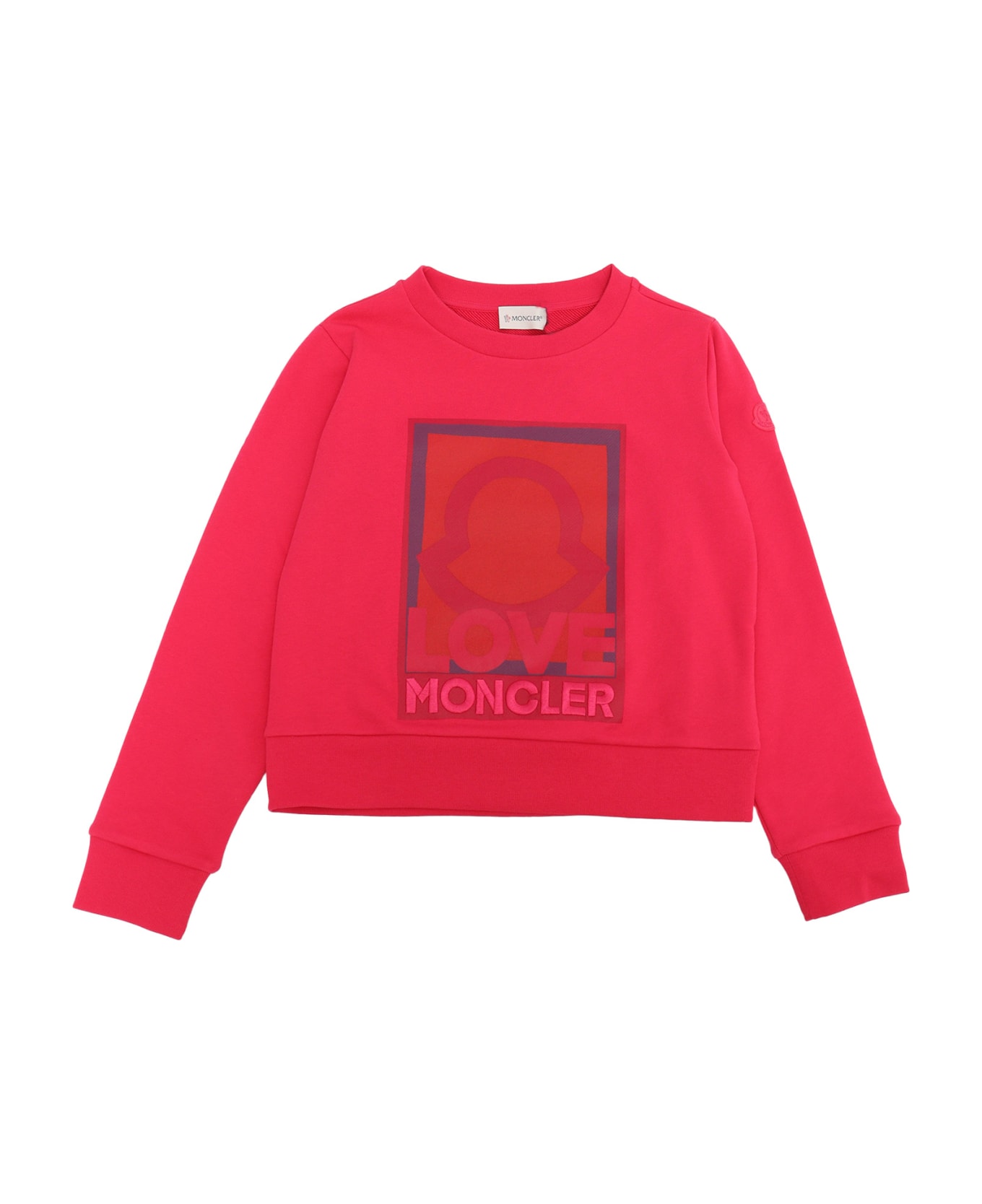 Moncler Crew Neck Sweatshirt - FUCHSIA ニットウェア＆スウェットシャツ