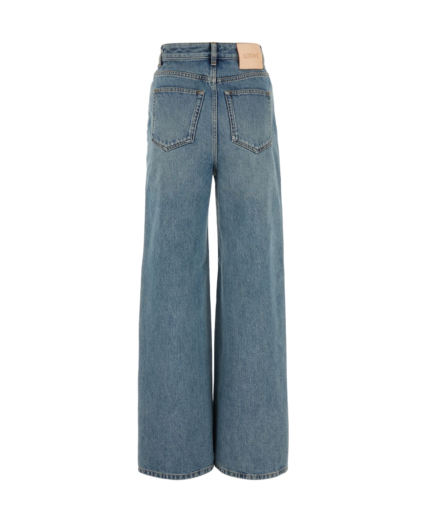 Loewe High Waisted Jeans - WASHEDBLUE