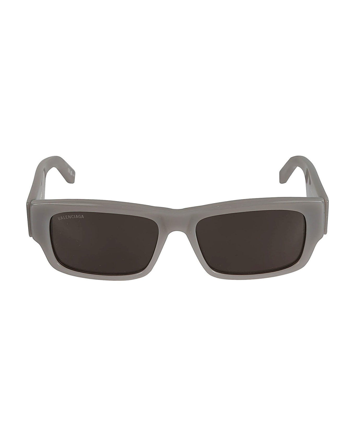 Balenciaga Eyewear Logo Sided Rectangular Lens Sunglasses - 004 GREY GREY GREY