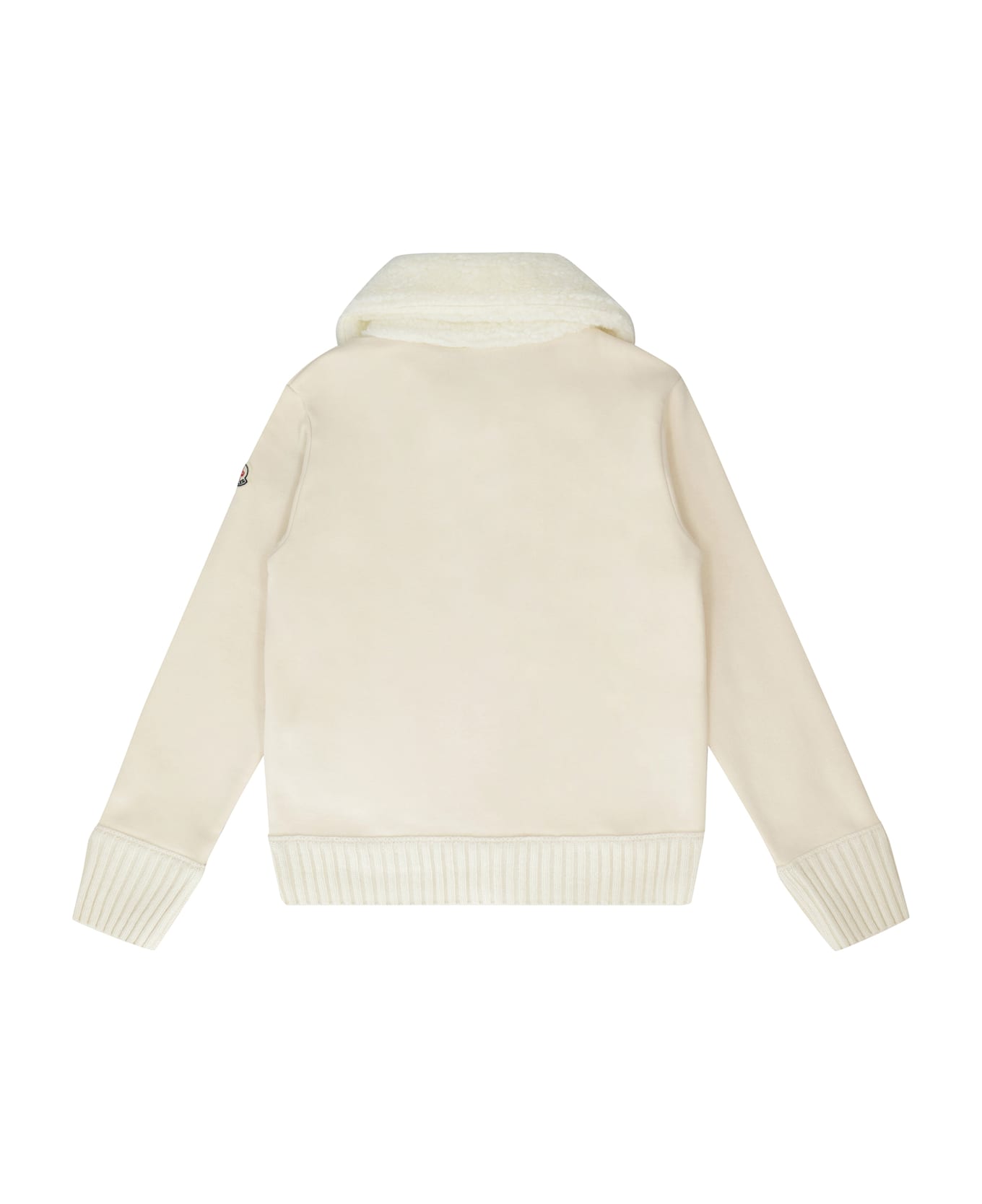 Moncler Full Zip Hoodie - panna