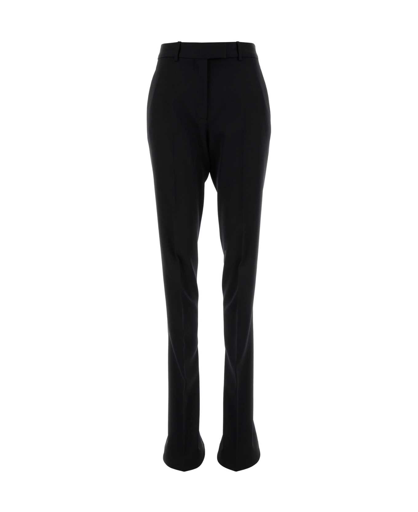 The Attico Black Wool Pant - Black
