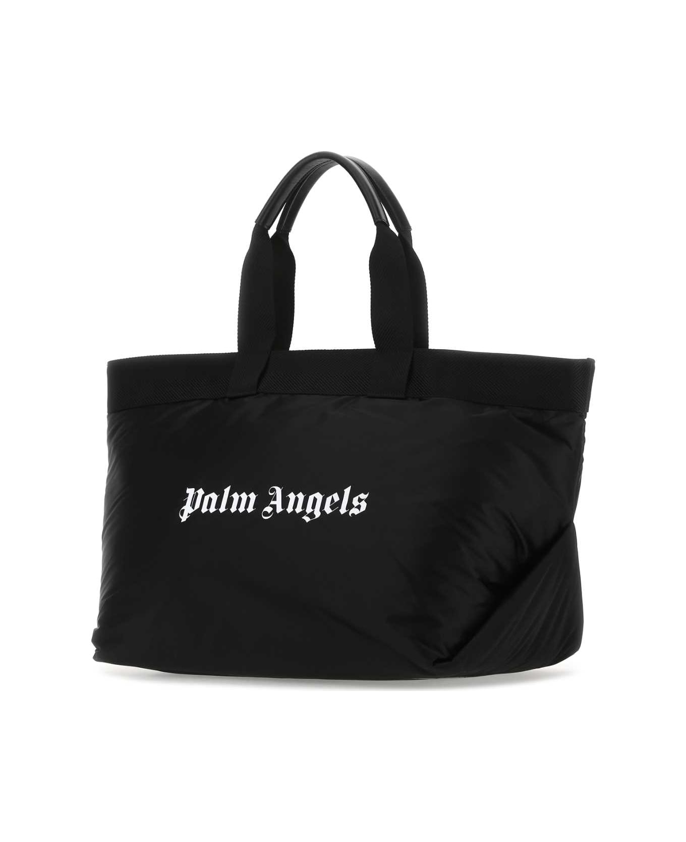 Palm Angels Black Fabric Shopping Bag - 1001 トートバッグ