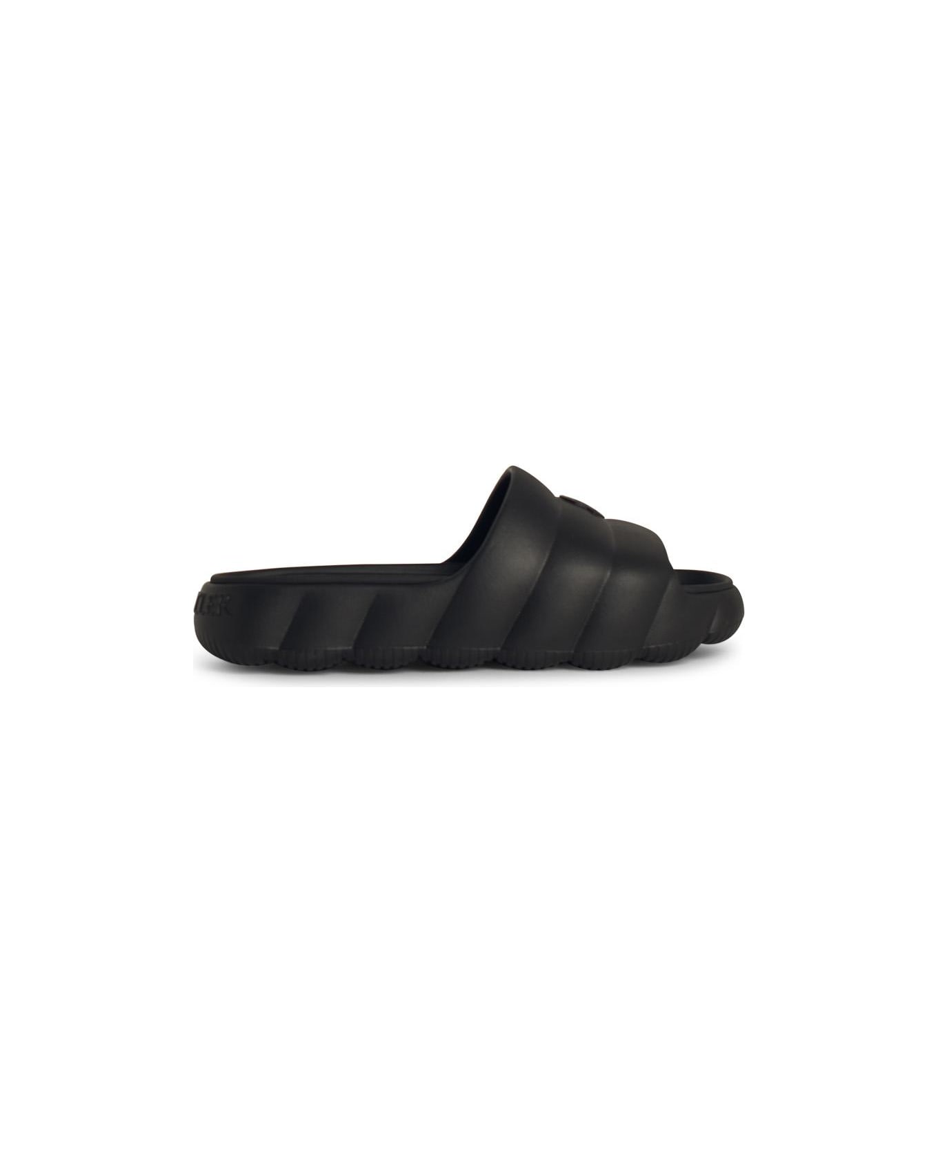'lilo' Black Rubber Slippers - Thumbnail 2