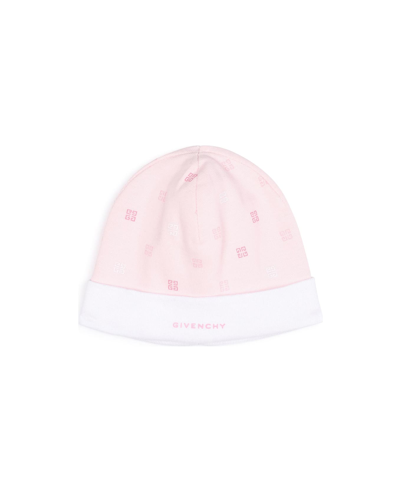 Givenchy Pink Hats Set With Logo And 4g Motif - Pink