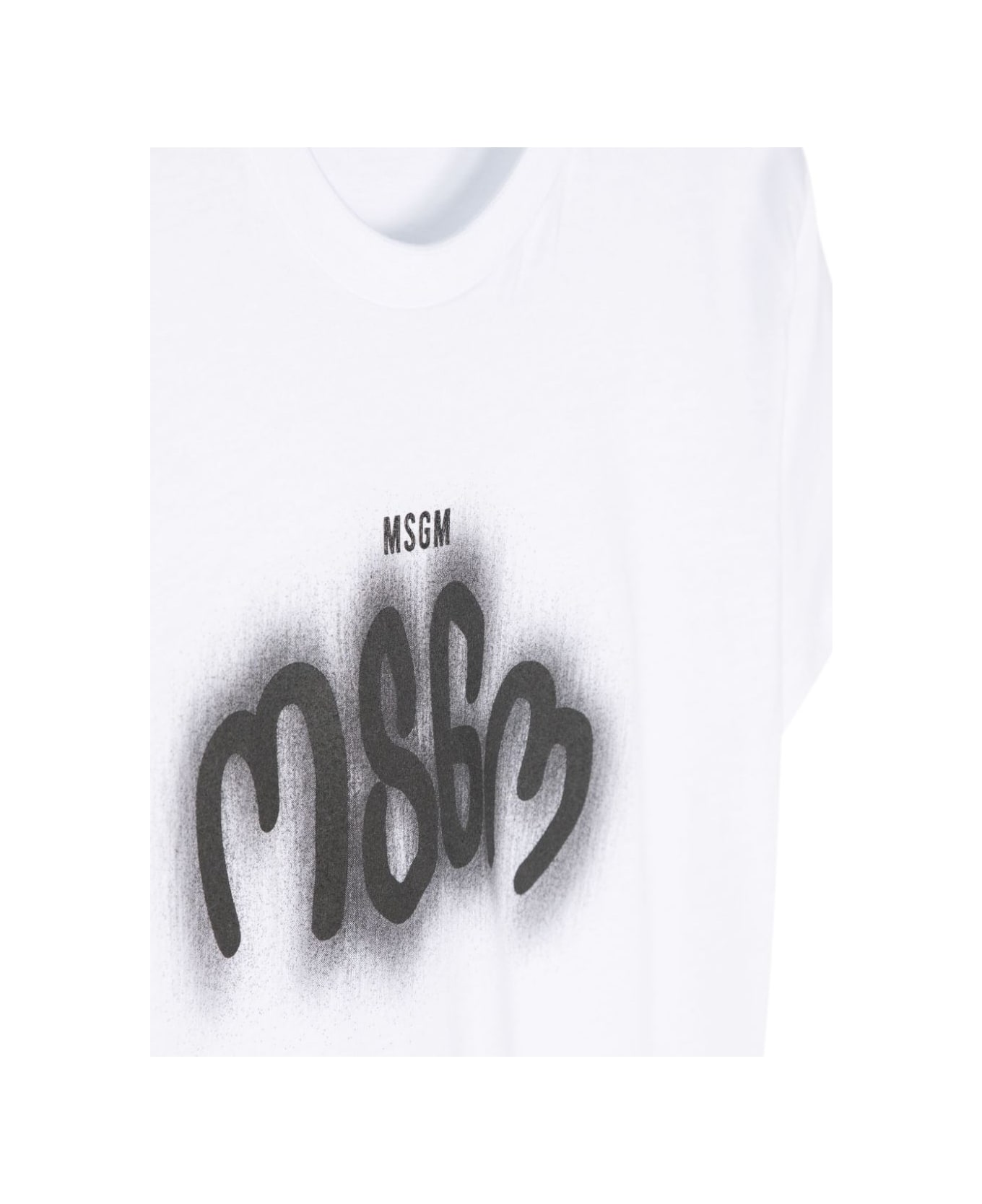 MSGM T-shirt Con Stampa - White