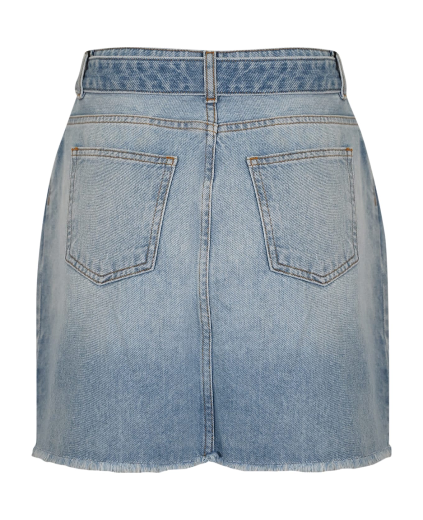TwinSet Denim Skirt With Belt - Denim スカート
