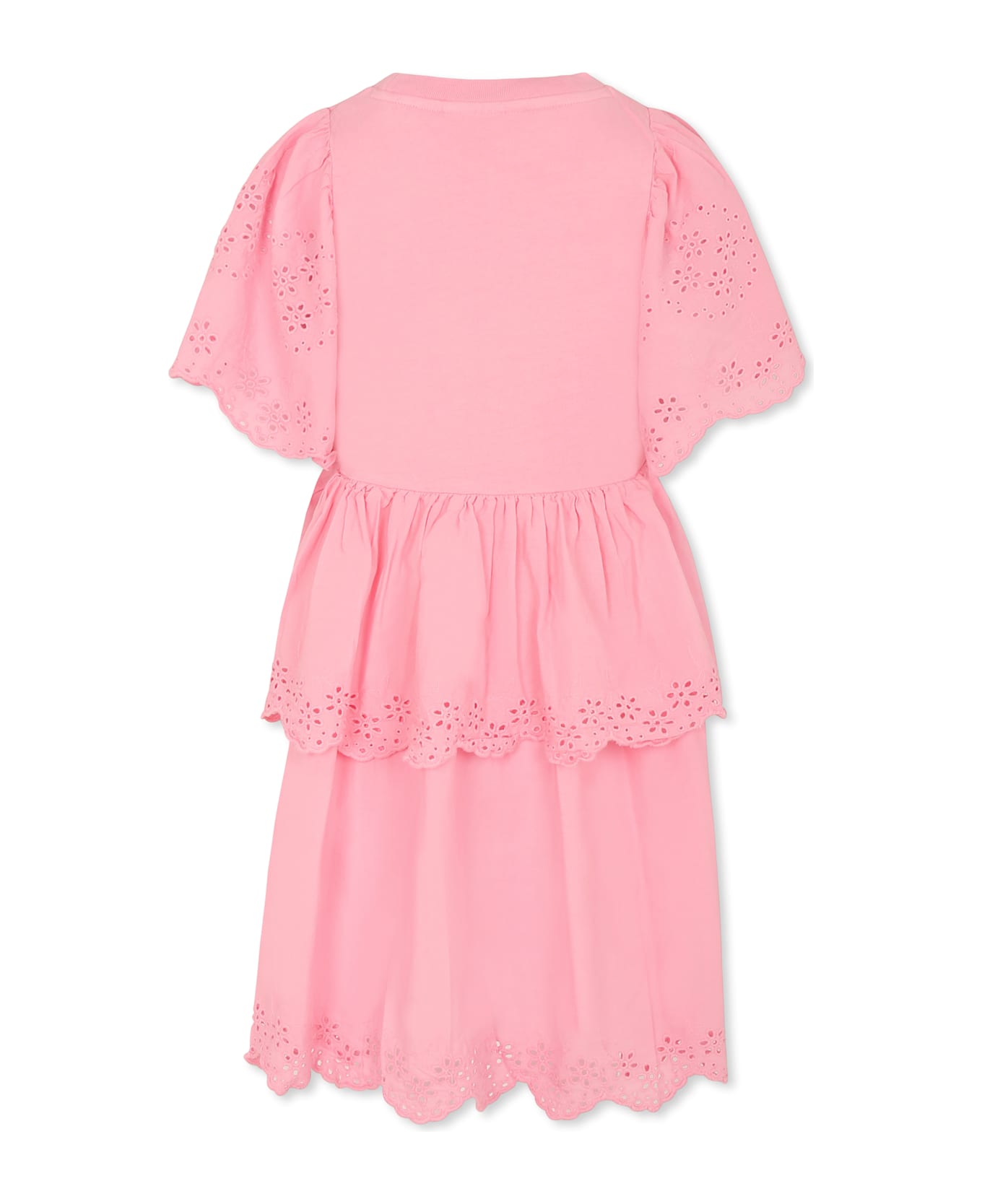 Molo Pink Dress For Girl - Pink